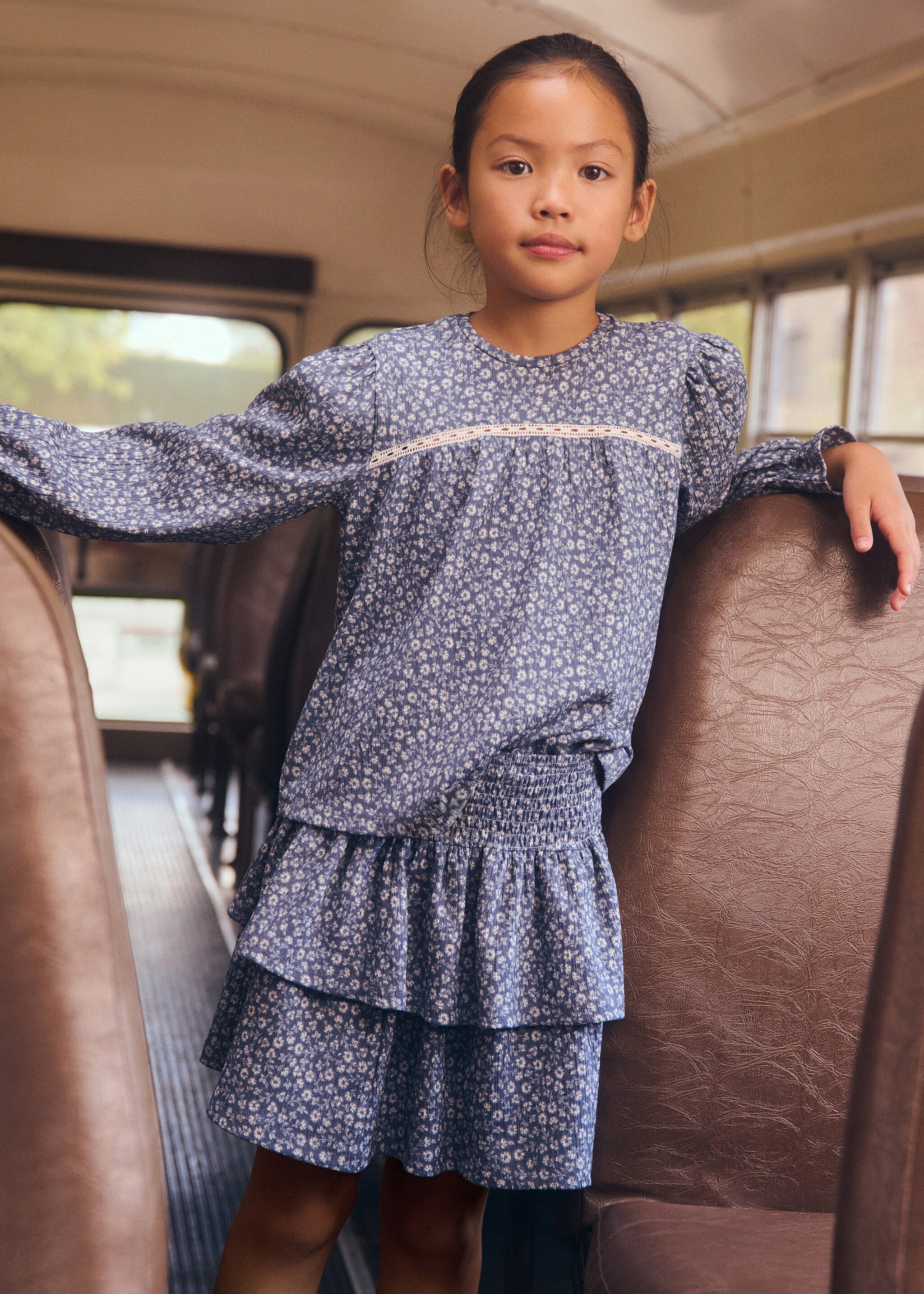 Faldilla flors volants - Detall de l'article 5, Blau. Ref: 77066345-00.