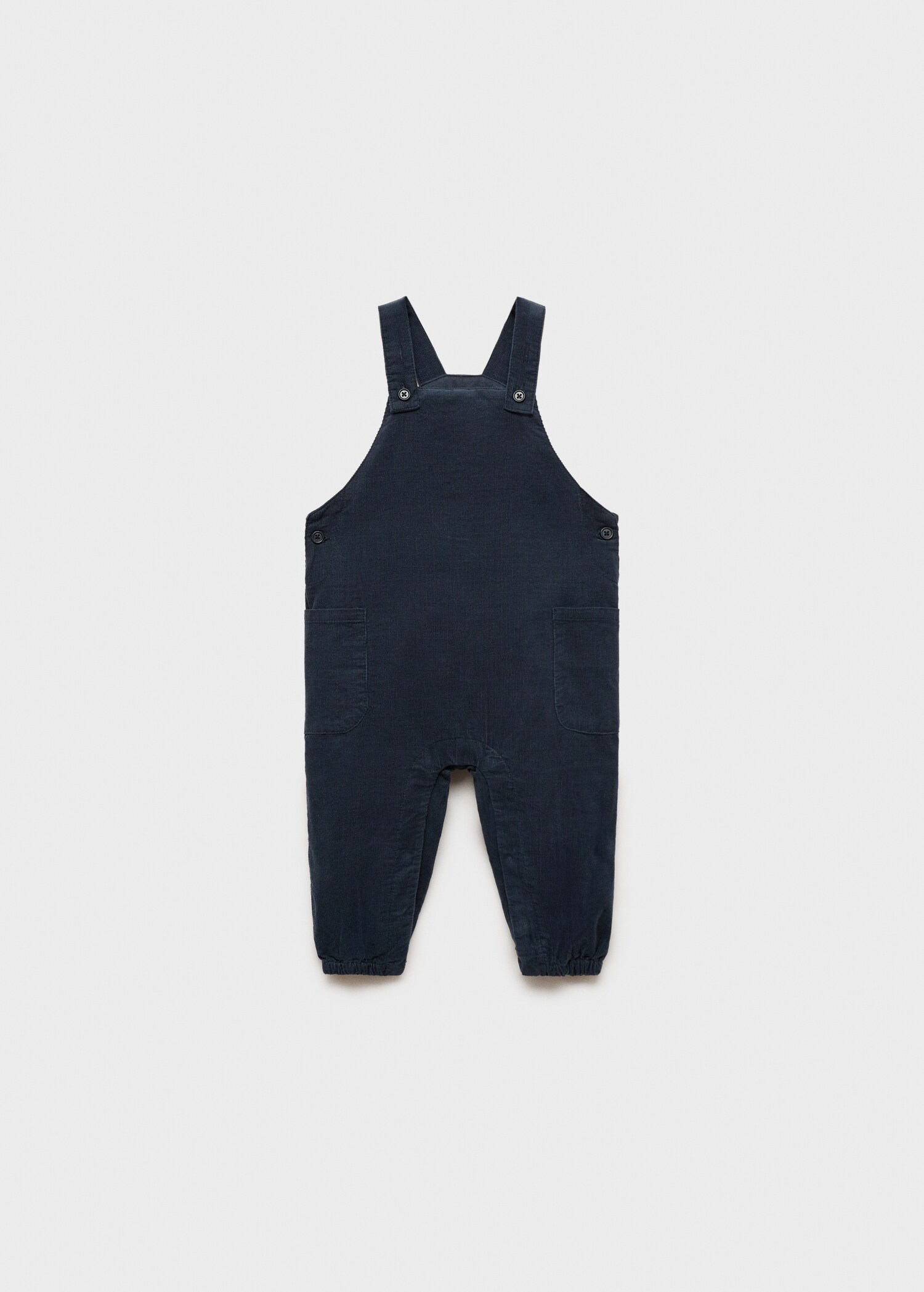 Long corduroy dungarees - Article without model