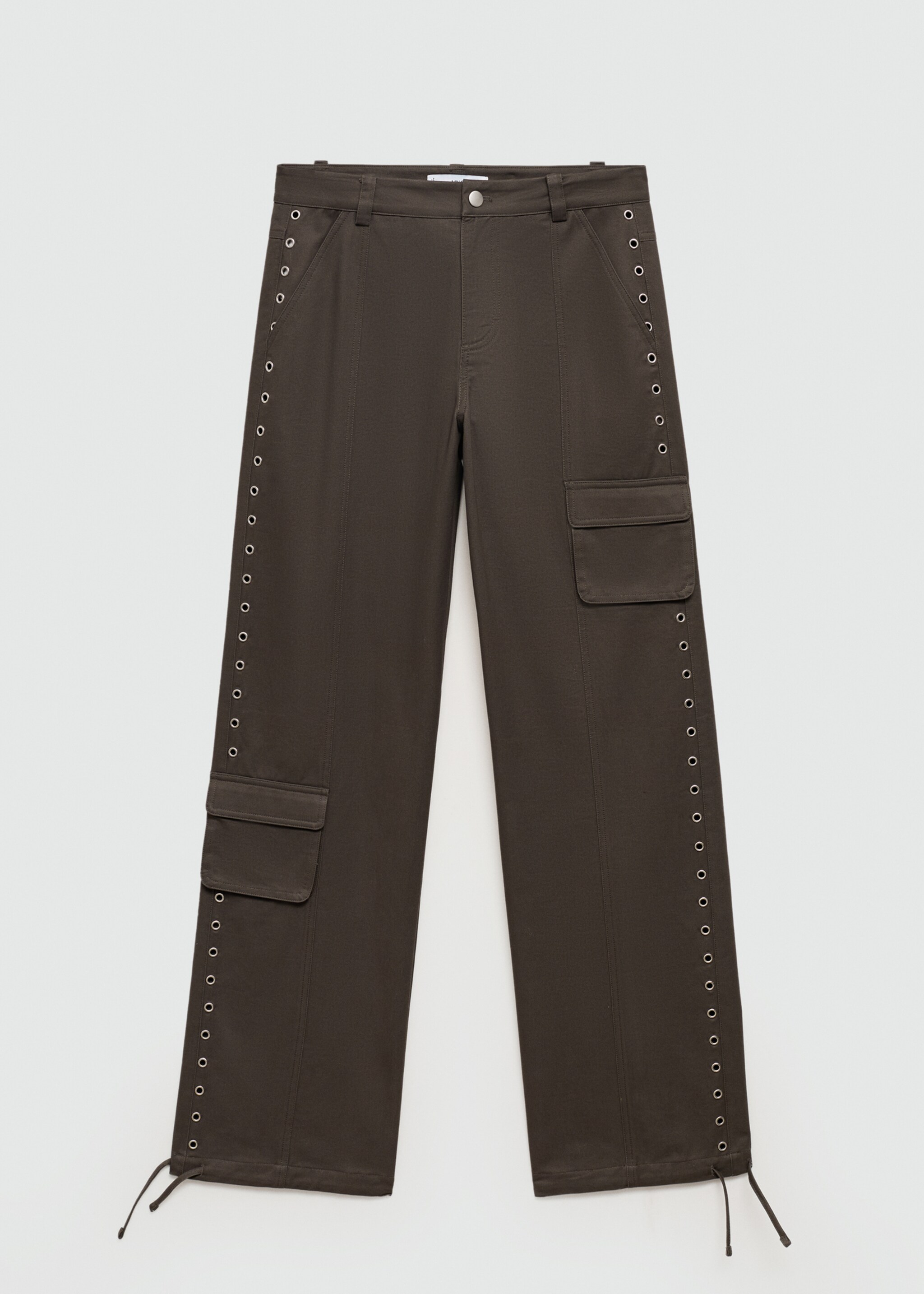 Studded parachute trousers - Article without model, Grey. Ref: 77066348-00.