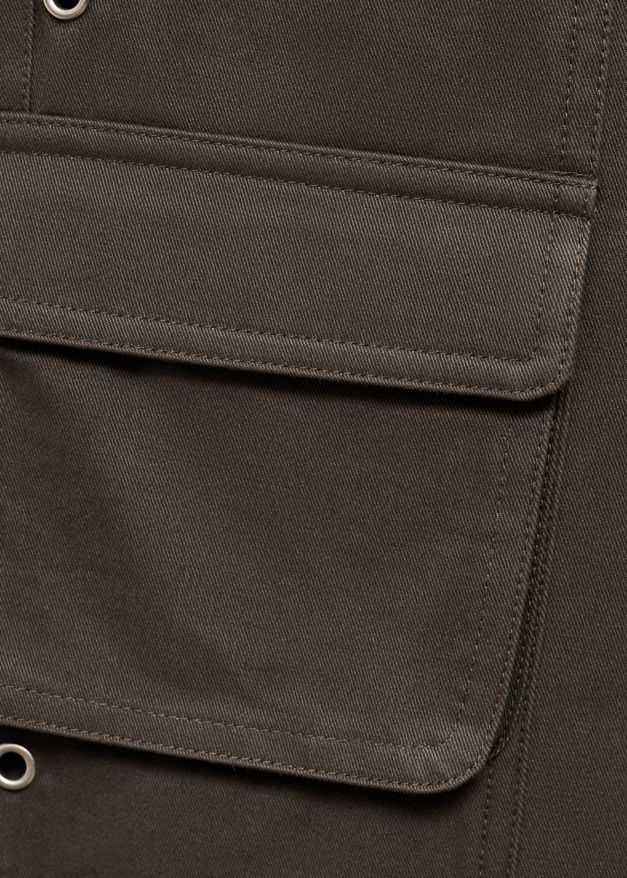Studded parachute trousers - Details of the article 8, Grey. Ref: 77066348-00.