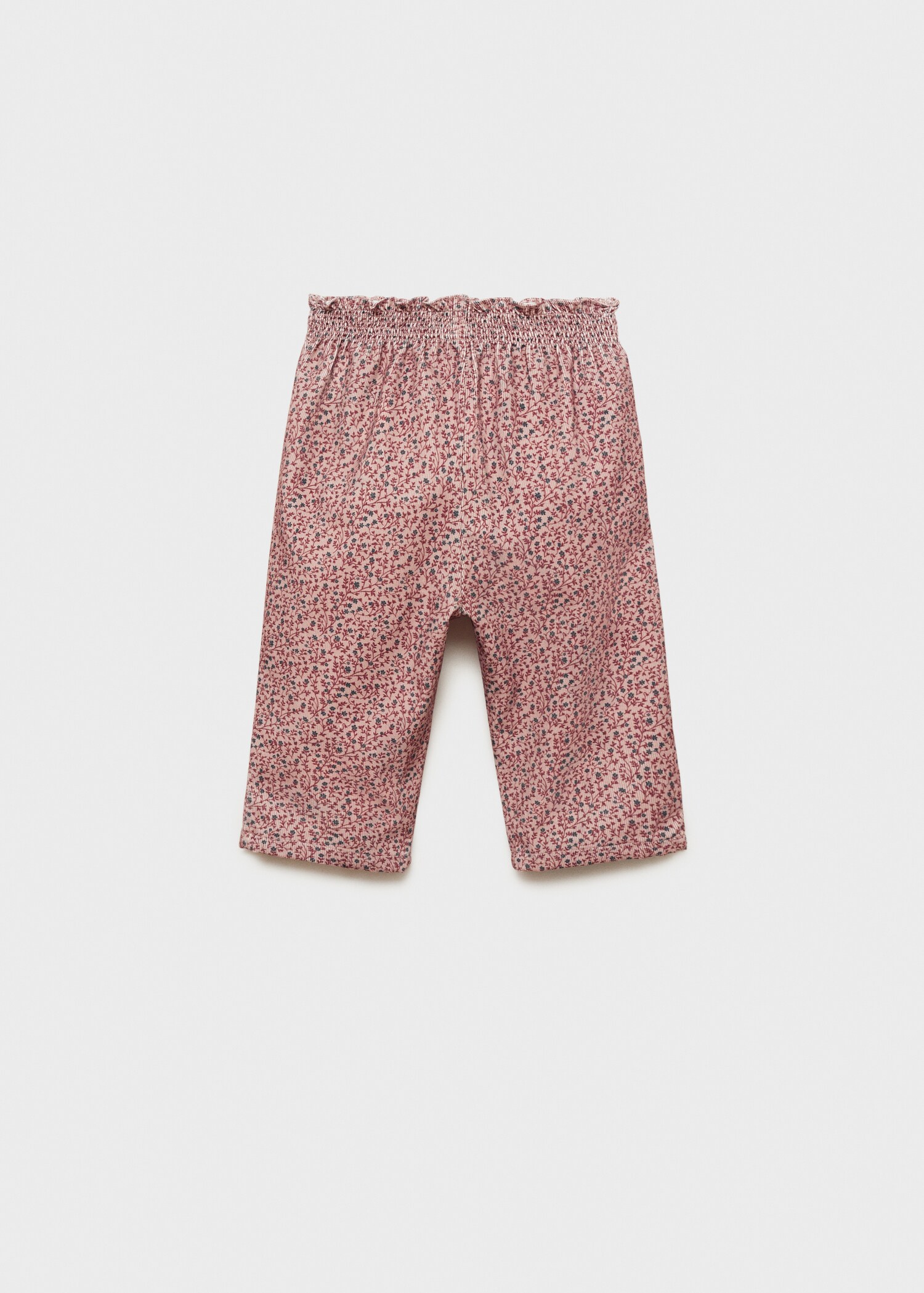 Printed corduroy trousers - Reverse of the article