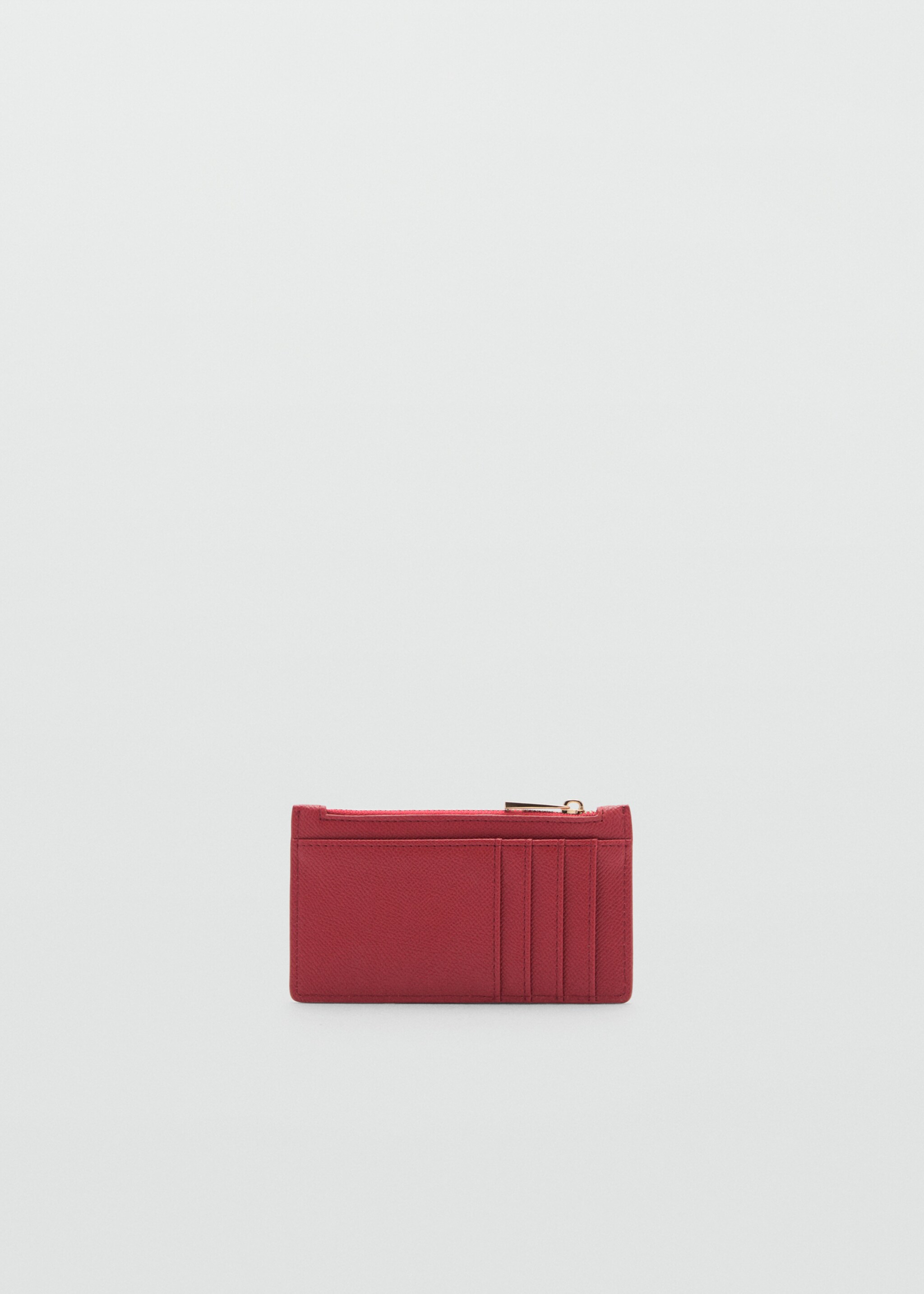 Portemonnee met leereffect - Middenvlak, Rood. Ref: 77066354-00.