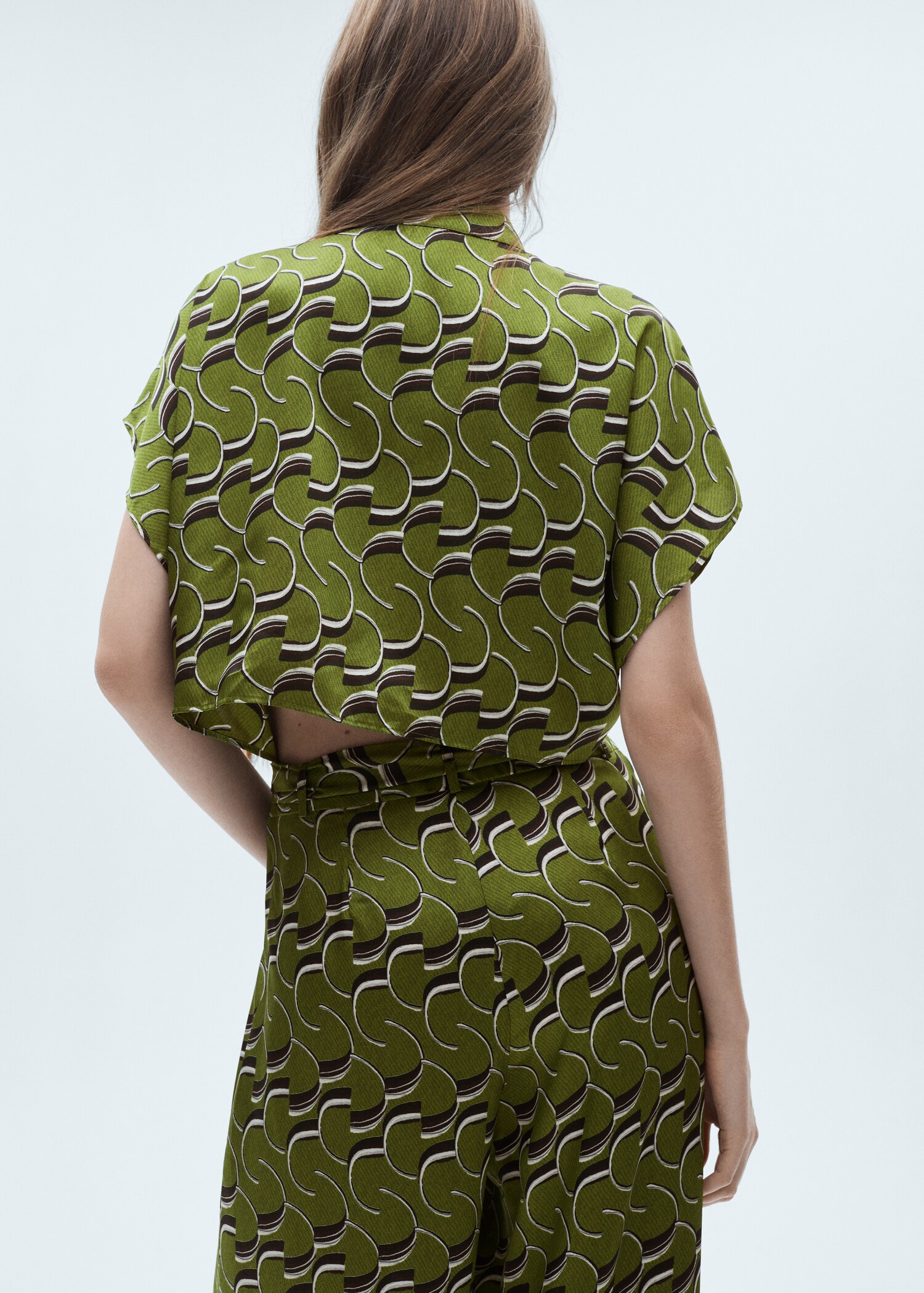 Printed satin jumpsuit - Details of the article 2