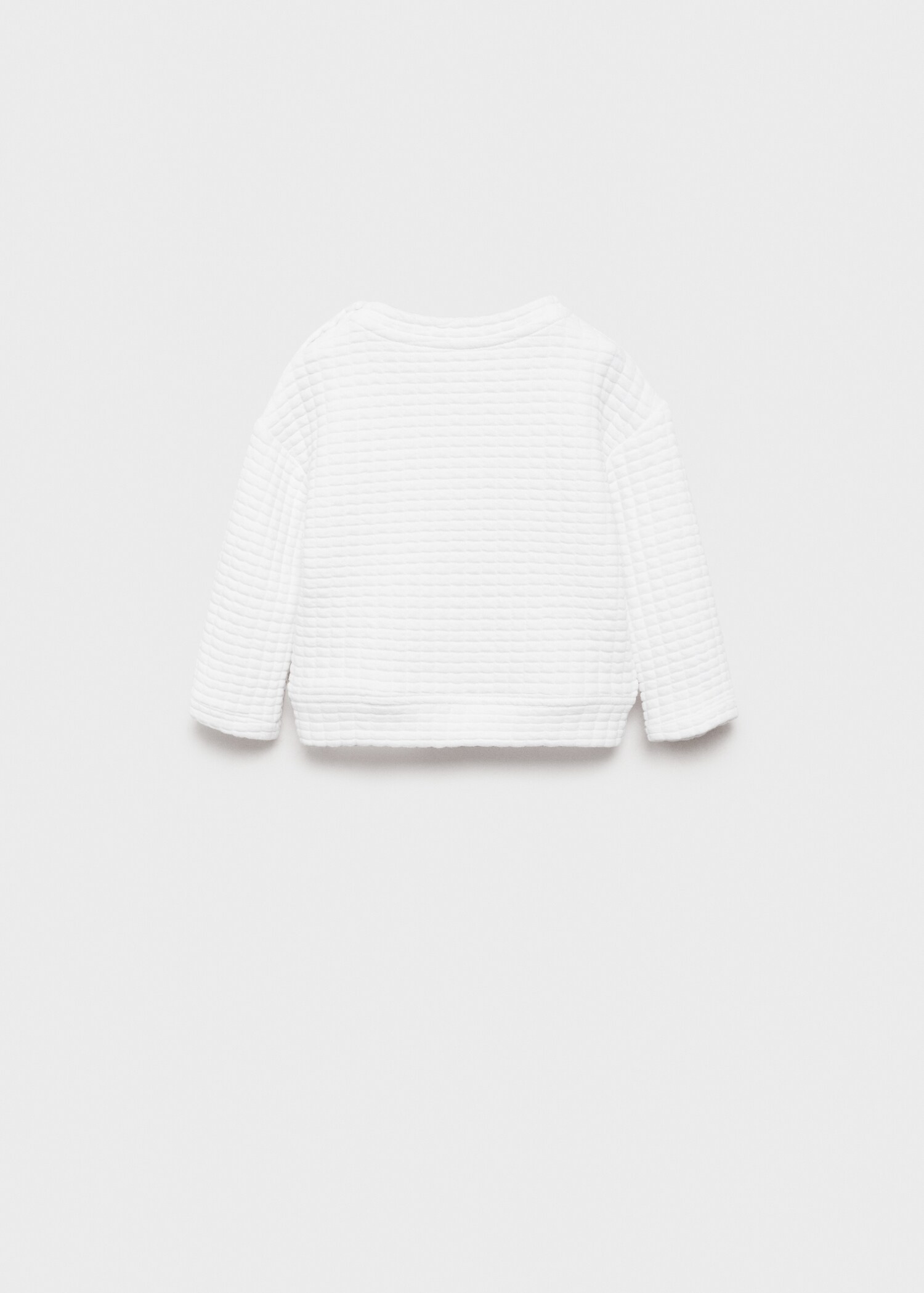 Sweat-shirt message texturé - Verso de l’article