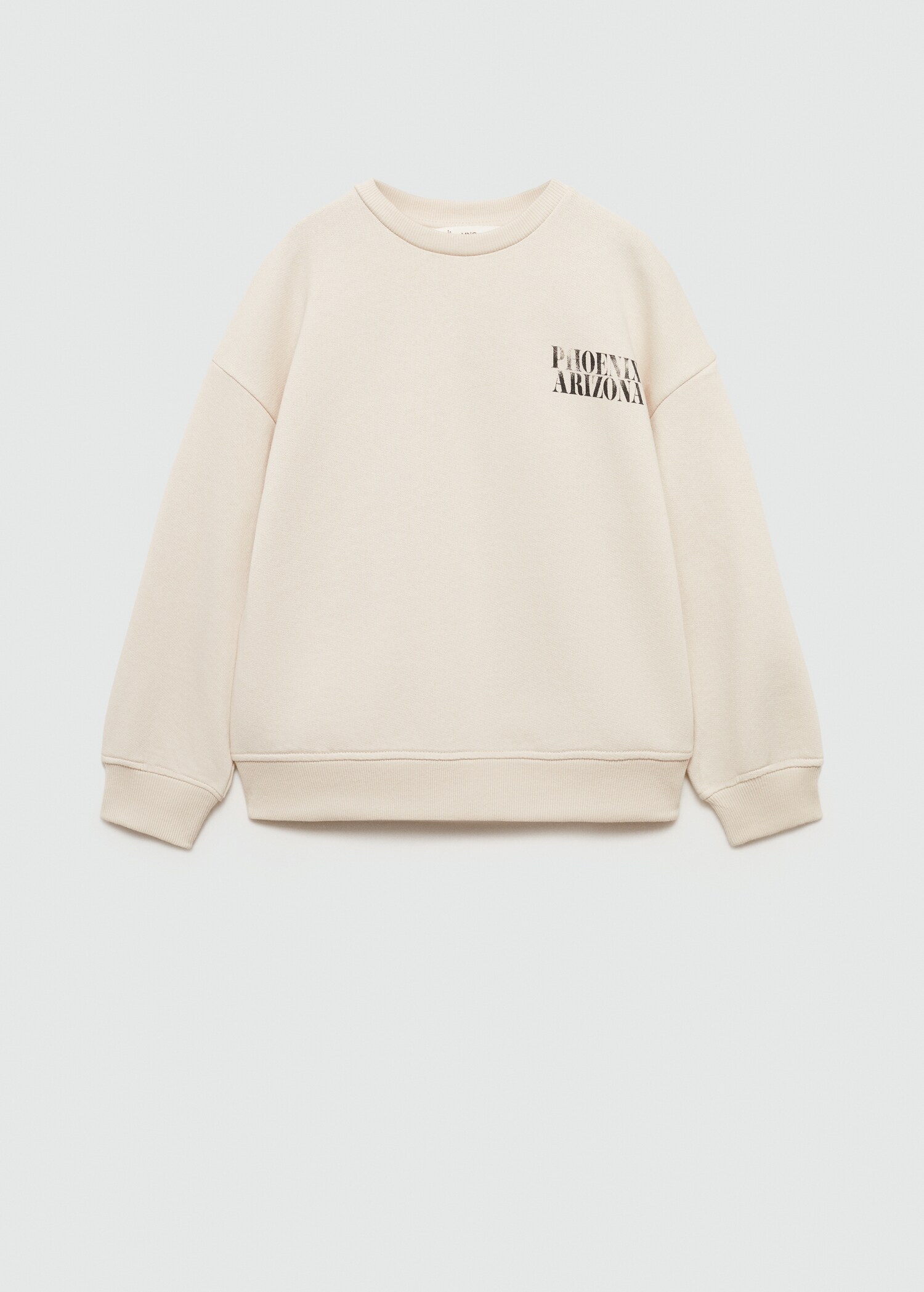 Bedrukt katoenen sweatshirt - Artikel zonder model