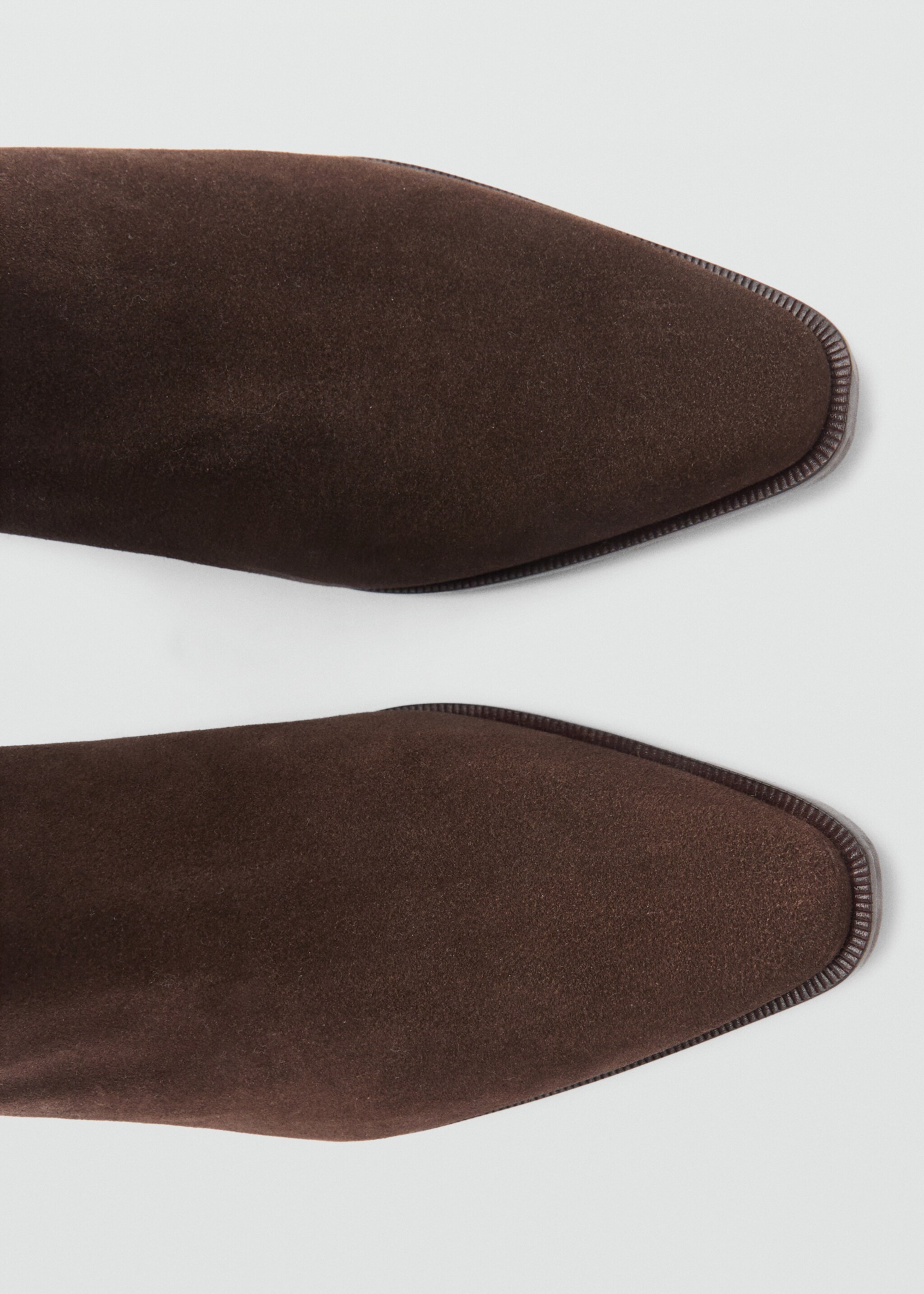 Leather high boots - Details of the article 2, Coffee. Ref: 77066719-00.