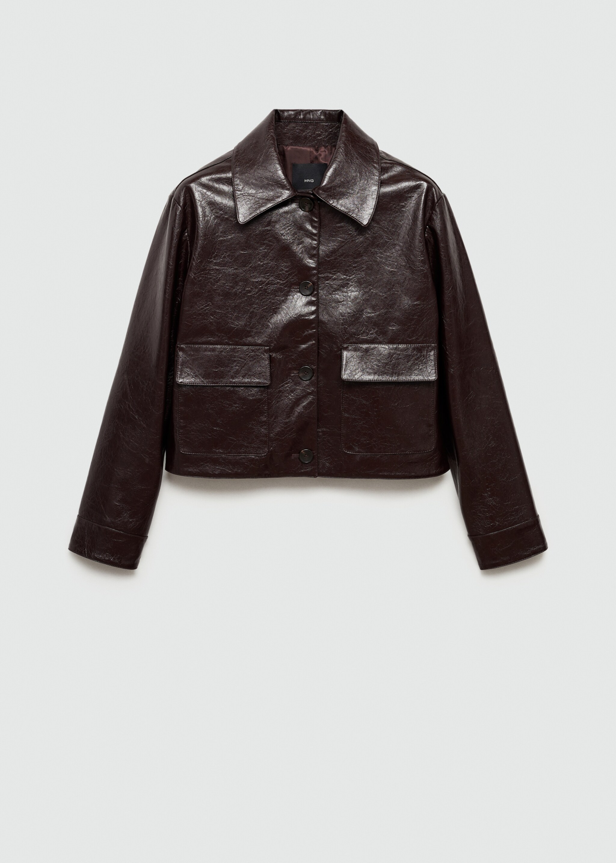 Pocket textured jacket - Article without model, Burgundy. Ref: 77066726-00.