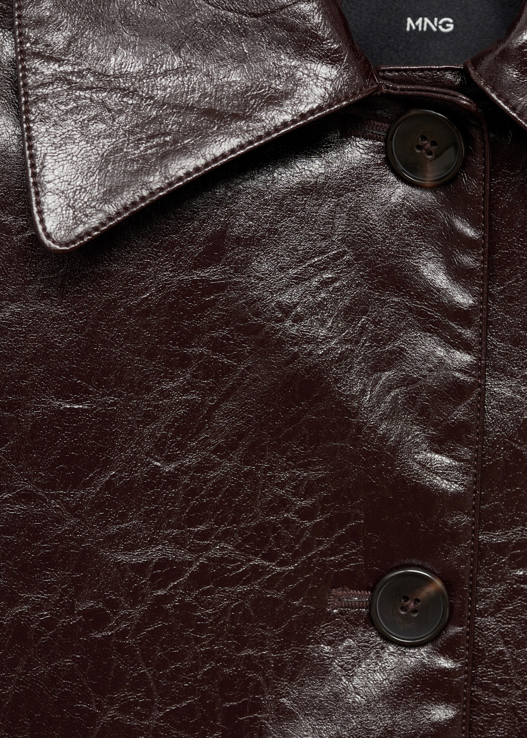 Pocket textured jacket - Details of the article 8, Burgundy. Ref: 77066726-00.