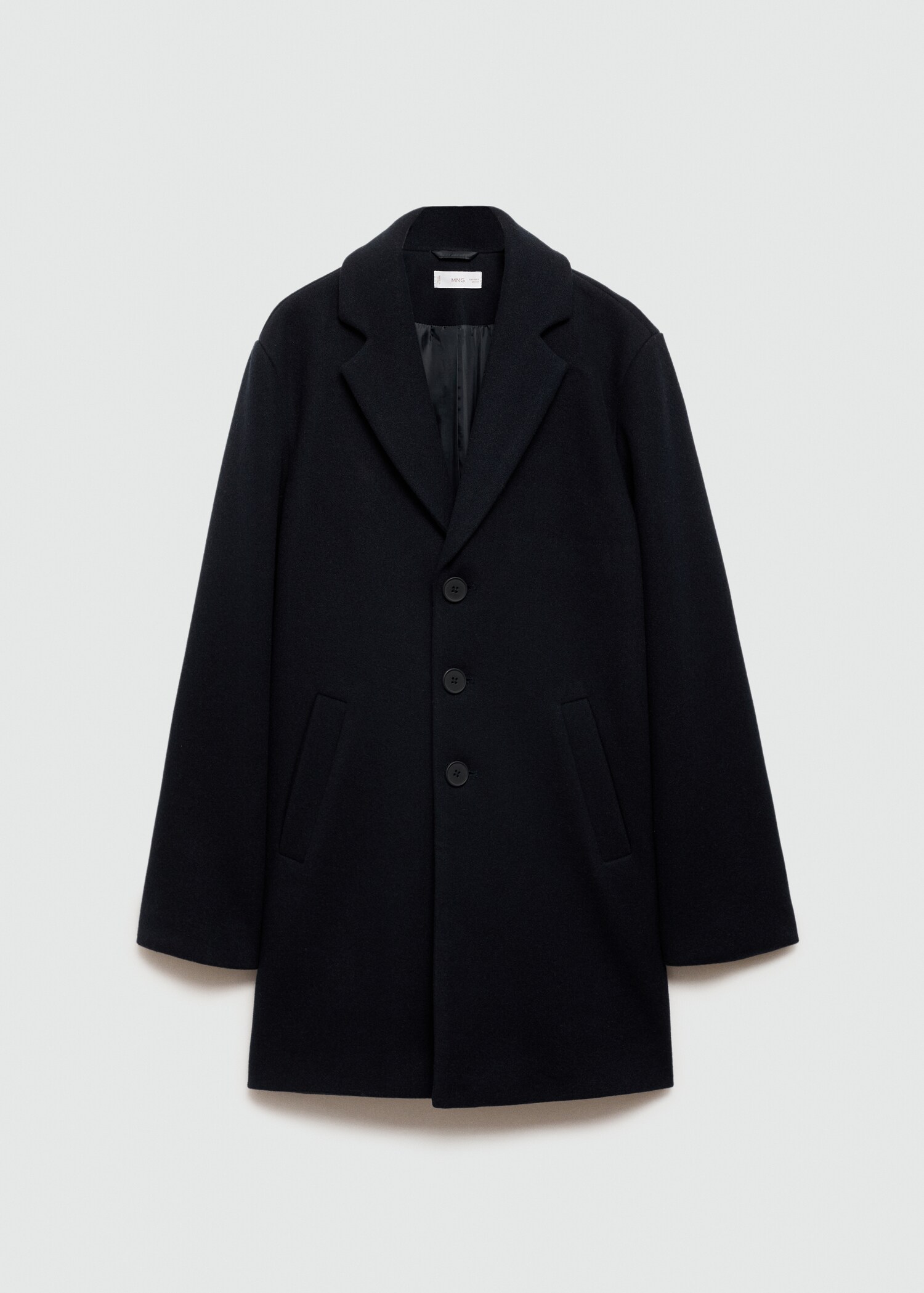 Long straight-fit coat - Article without model