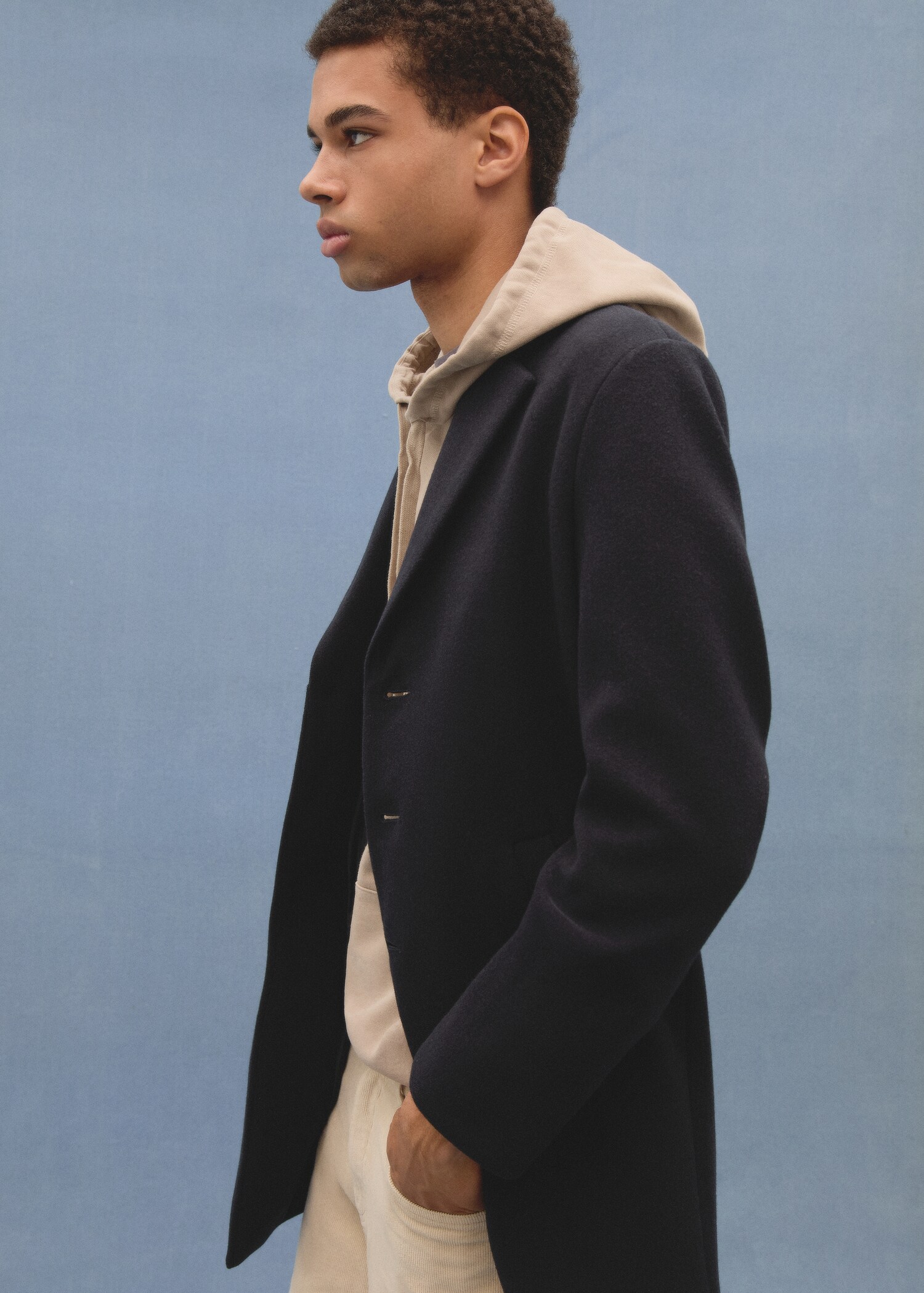 Long straight-fit coat - Details of the article 6