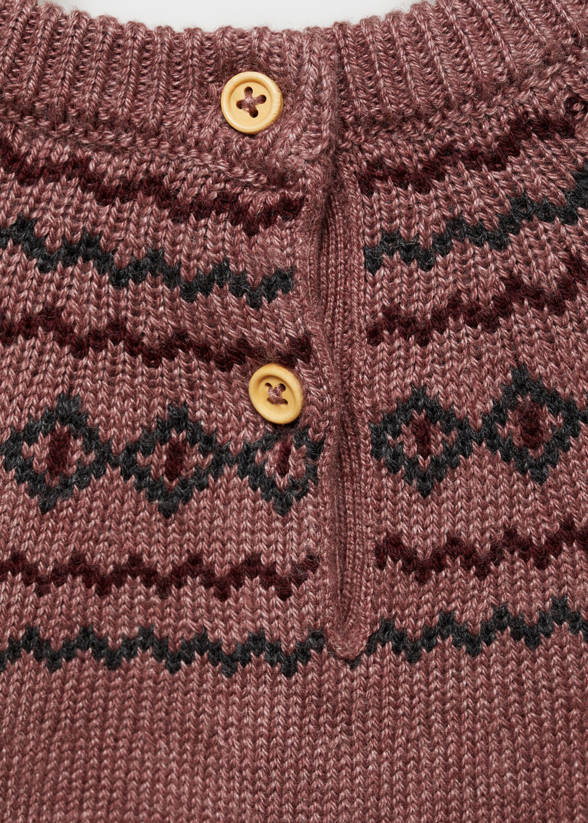 Jacquard-Pullover - Detail des Artikels 0, Bordeaux. Ref: 77066735-00.