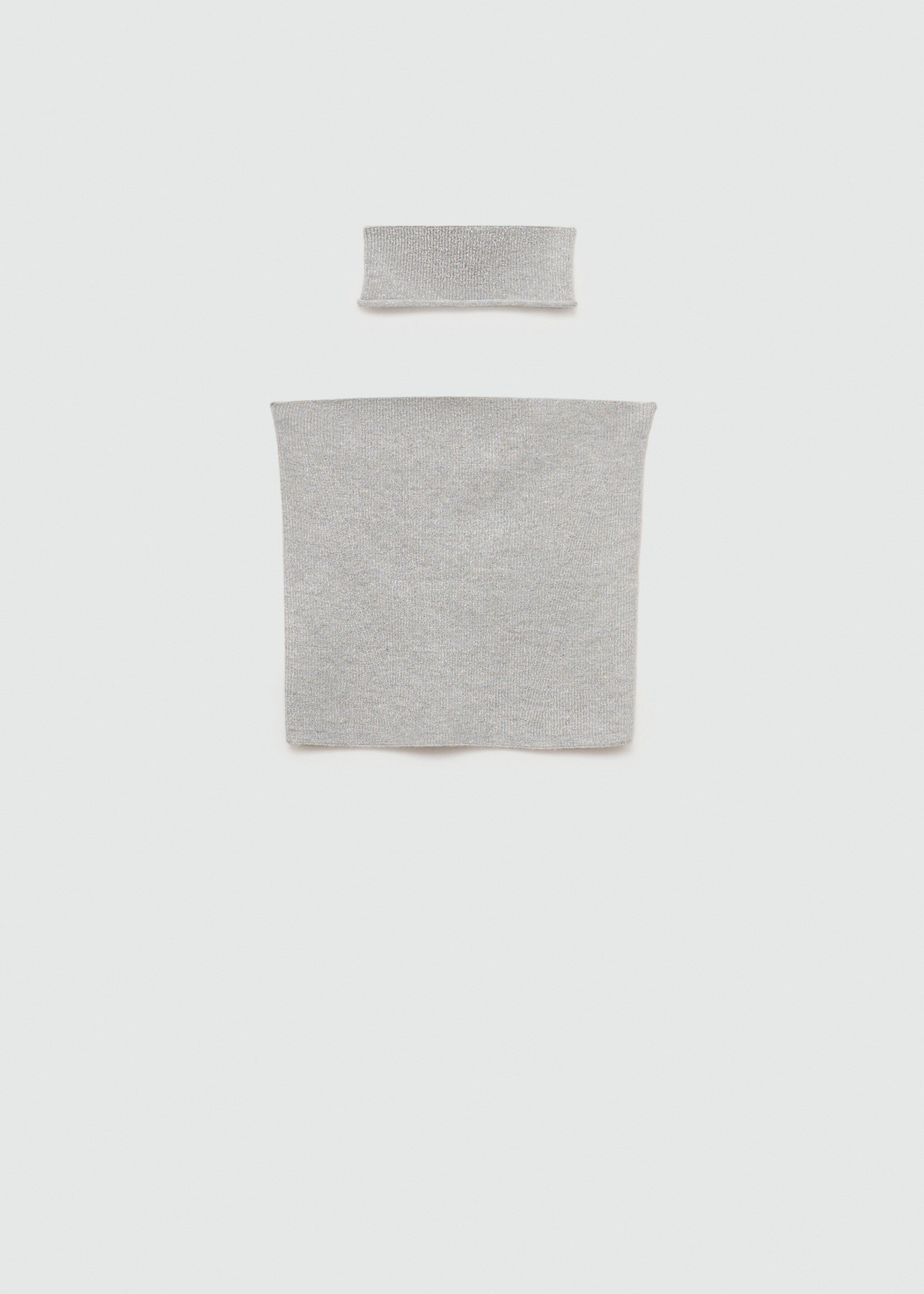 Lurexový top choker - Zboží bez modelu, Stříbrná. Ref: 77066737-00.