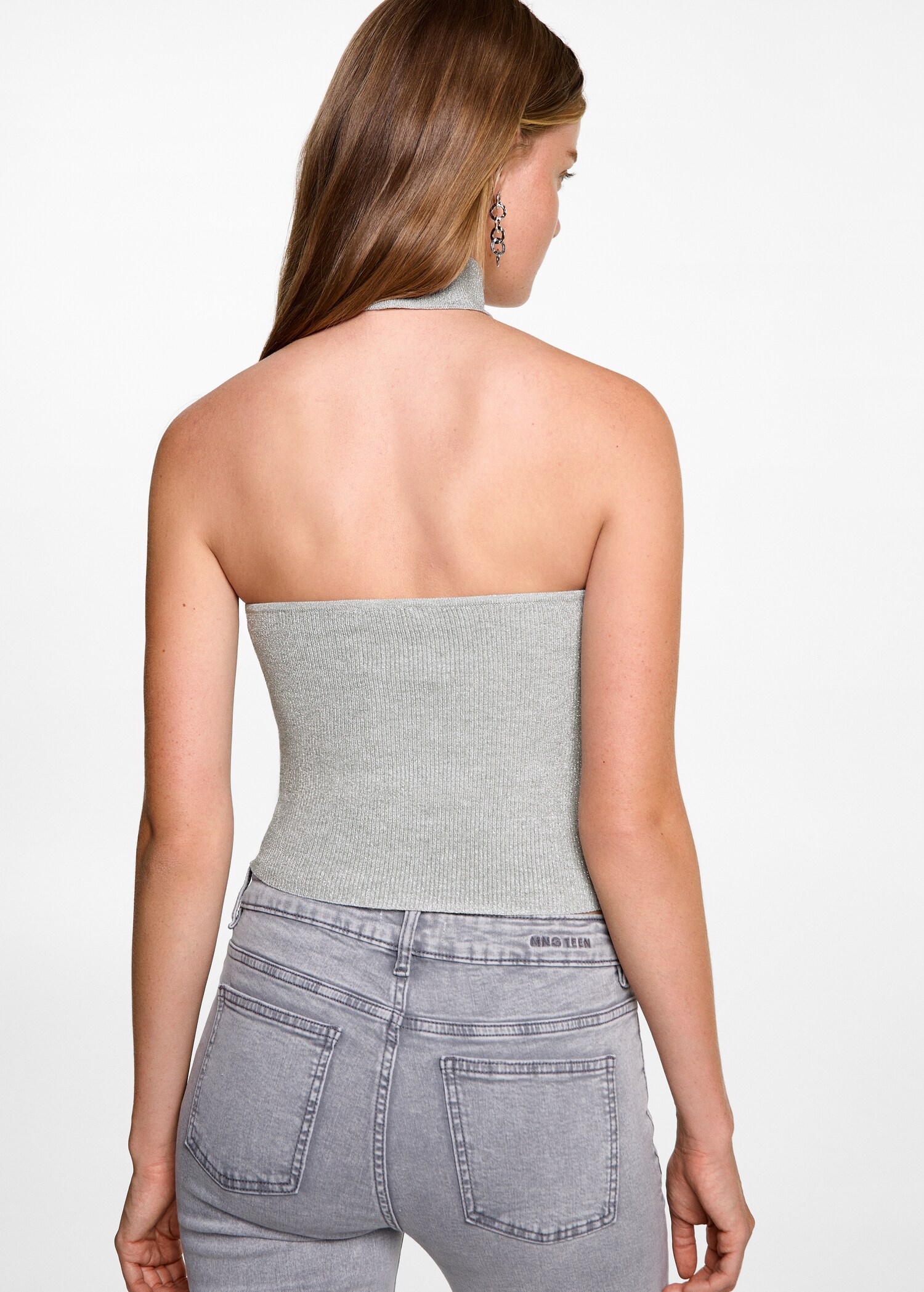 Lurexový top choker - Zadní strana zboží