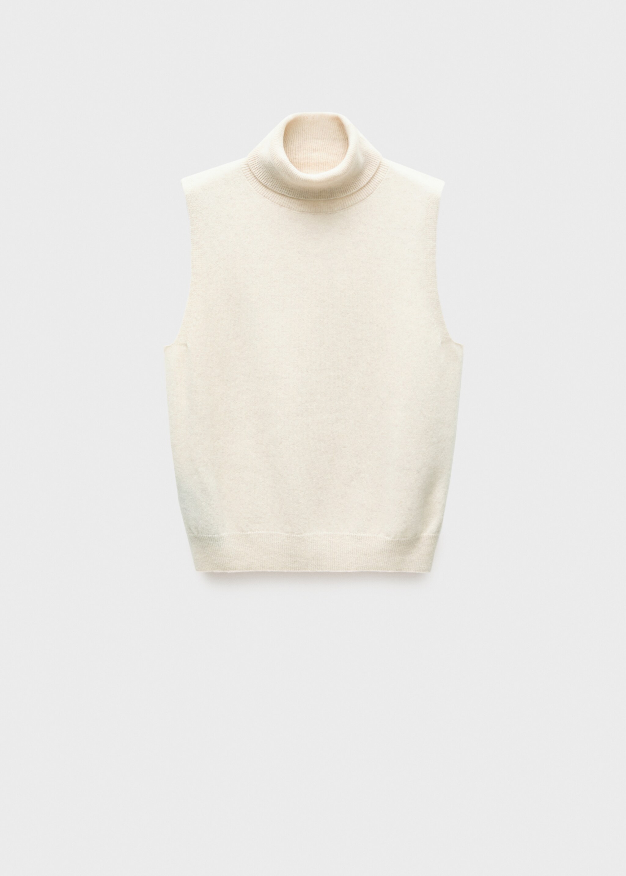 Wool turtleneck top - Article without model, Beige. Ref: 77066743-00.
