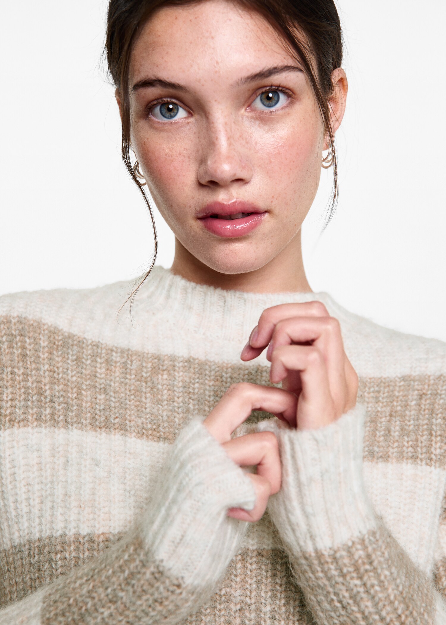 Knit striped sweater - Details of the article 1