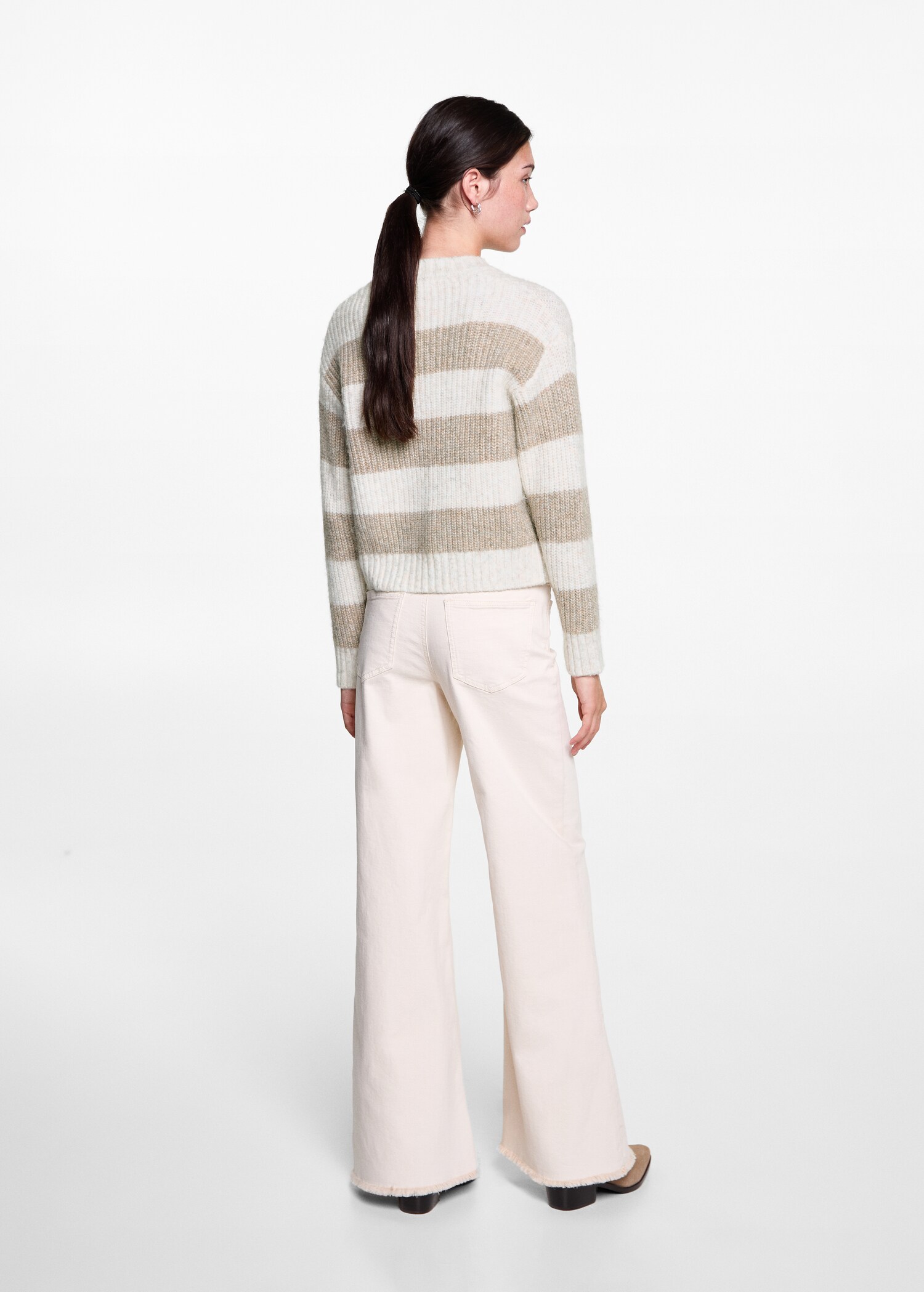 Knit striped sweater - Reverse of the article