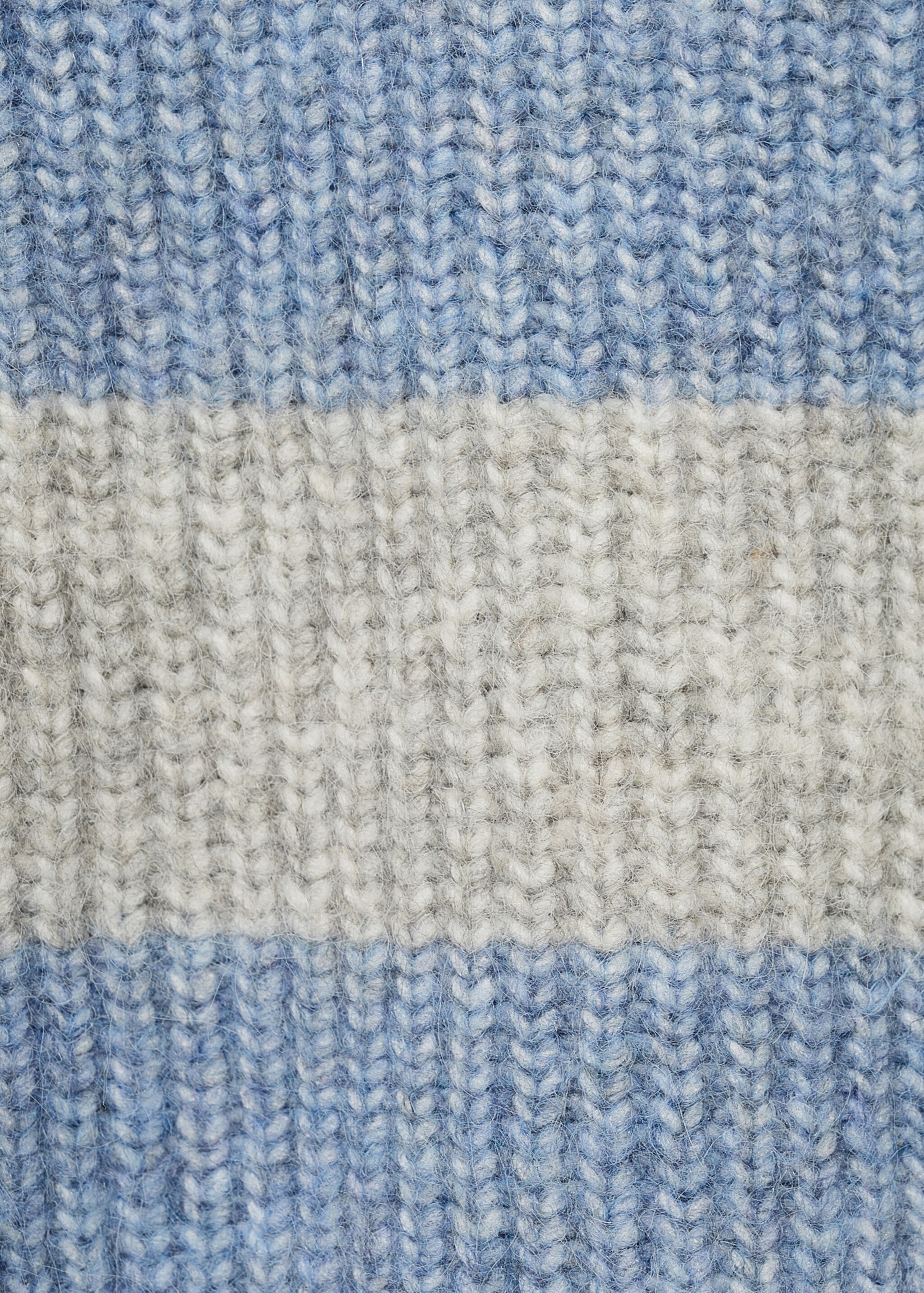 Knit striped sweater - Details of the article 0, Sky Blue. Ref: 77066744-00.