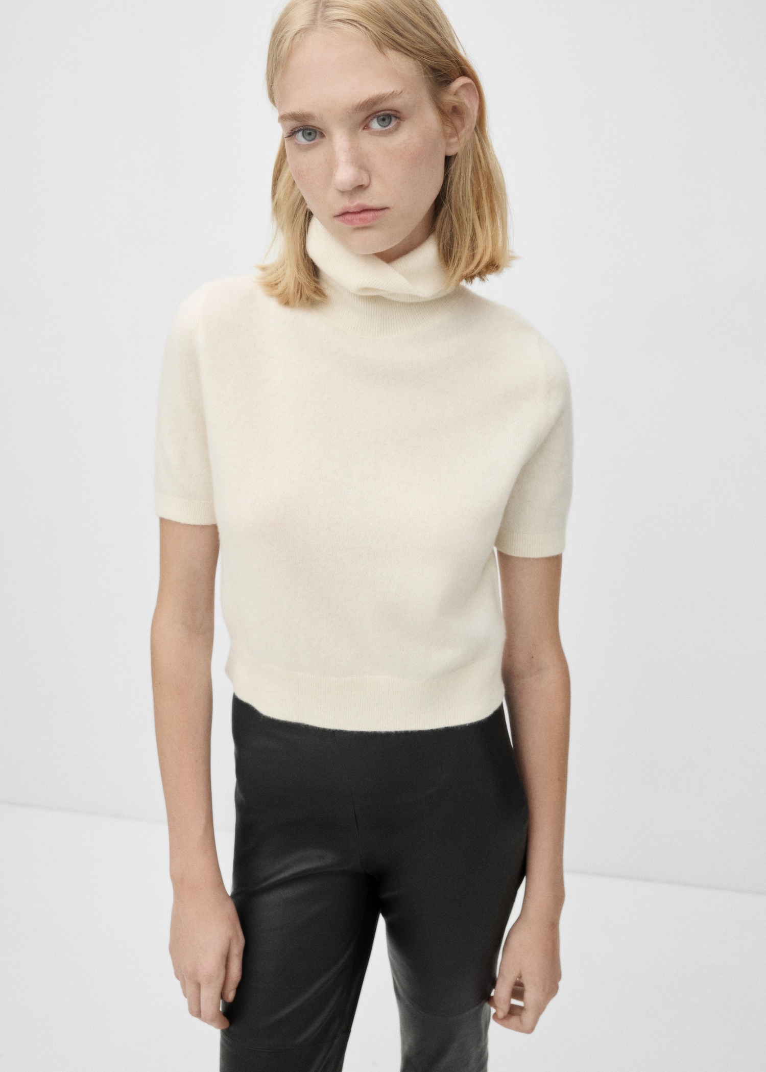 Cashmere roll neck jumper Women MANGO OUTLET Norway