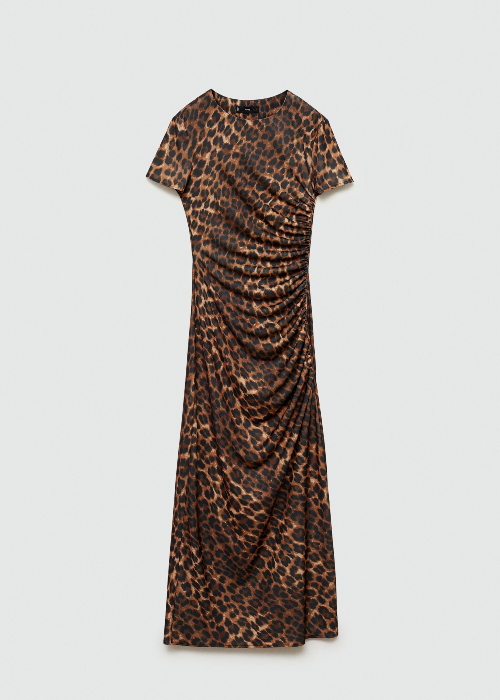 Leopard-print dress with ruffled details - Article without model