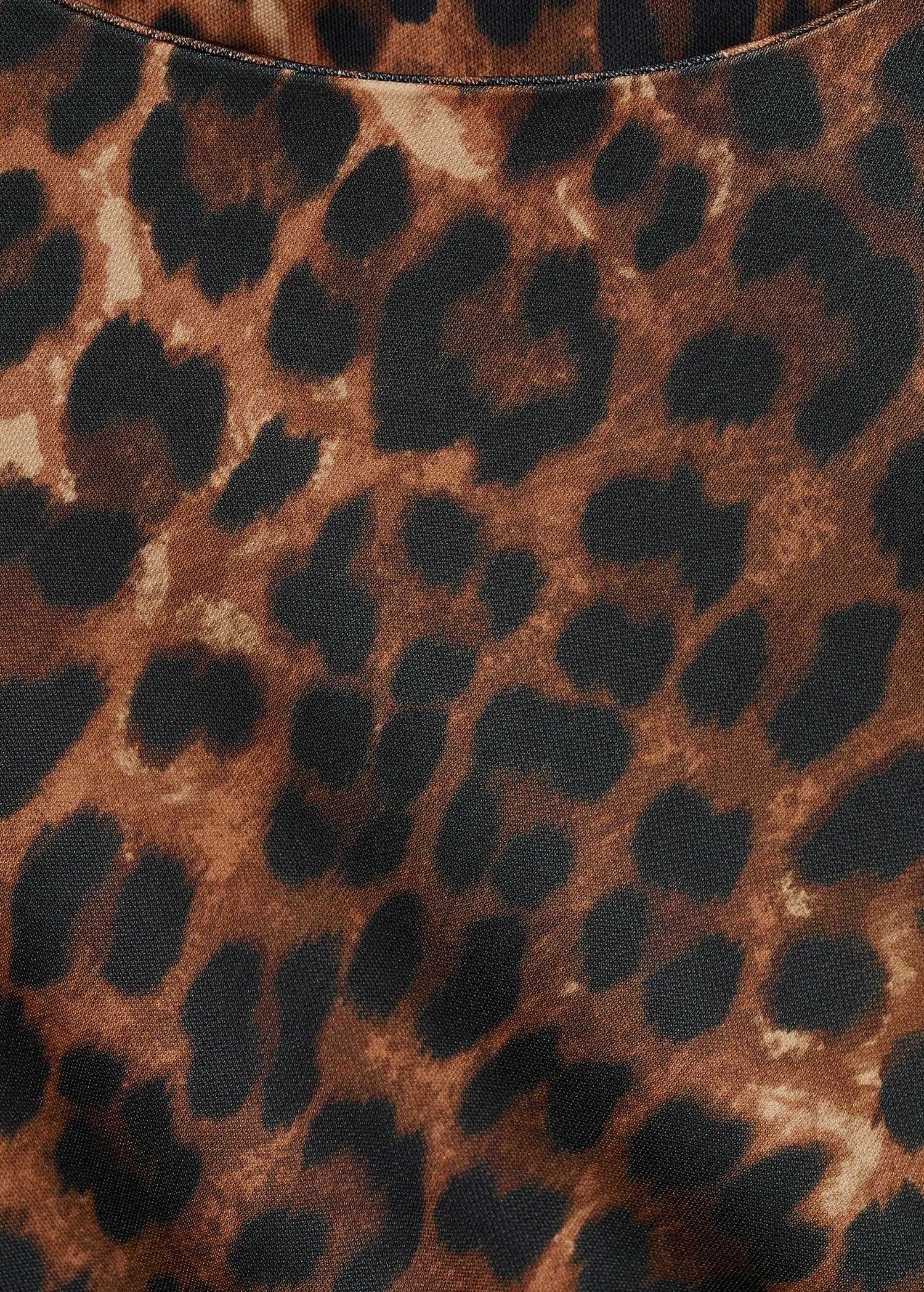 Leopard-print dress with ruffled details - Details of the article 0
