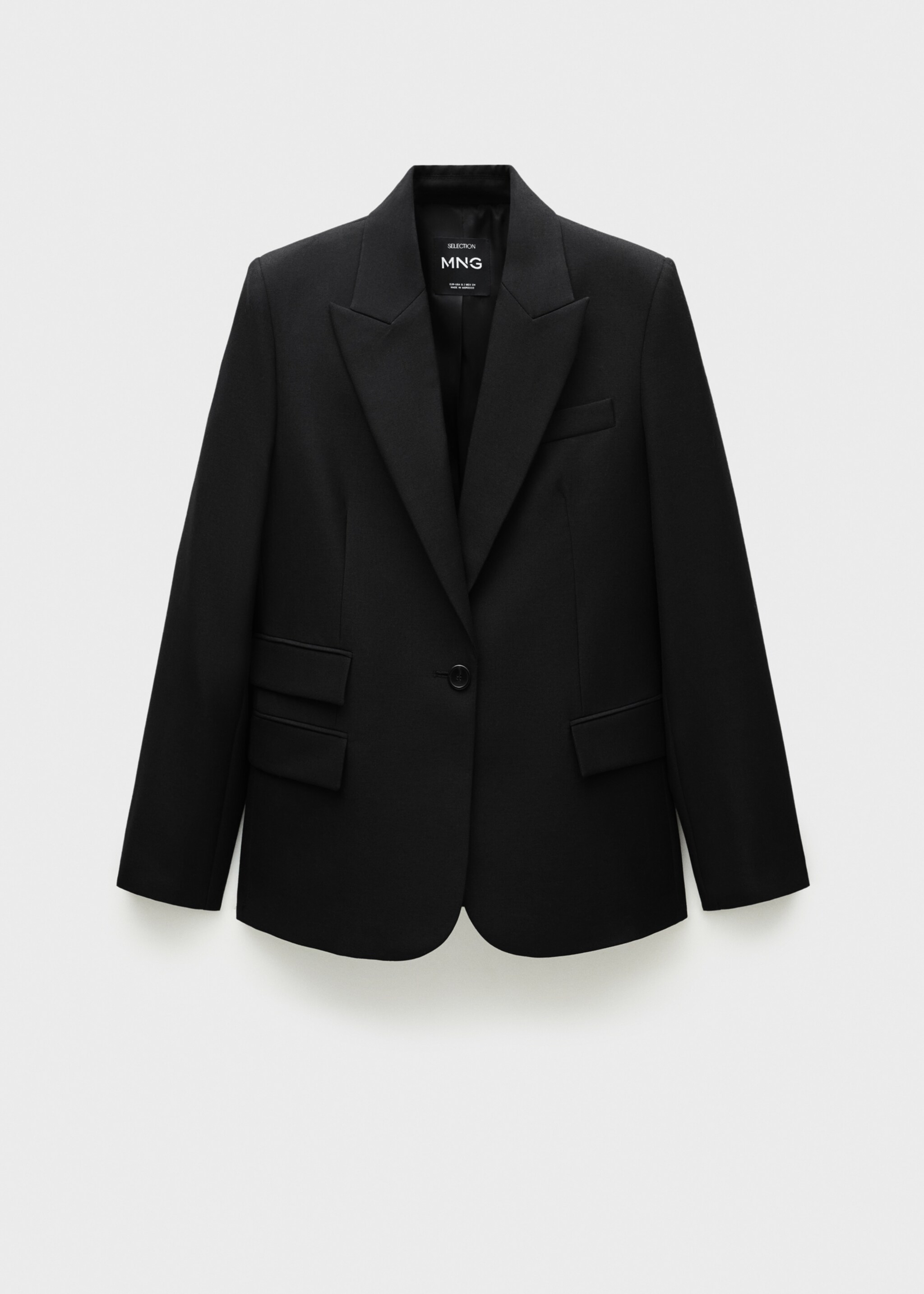 Blazer Anzug aus Wolle - Artikel ohne Model, Schwarz. Ref: 77066757-00.