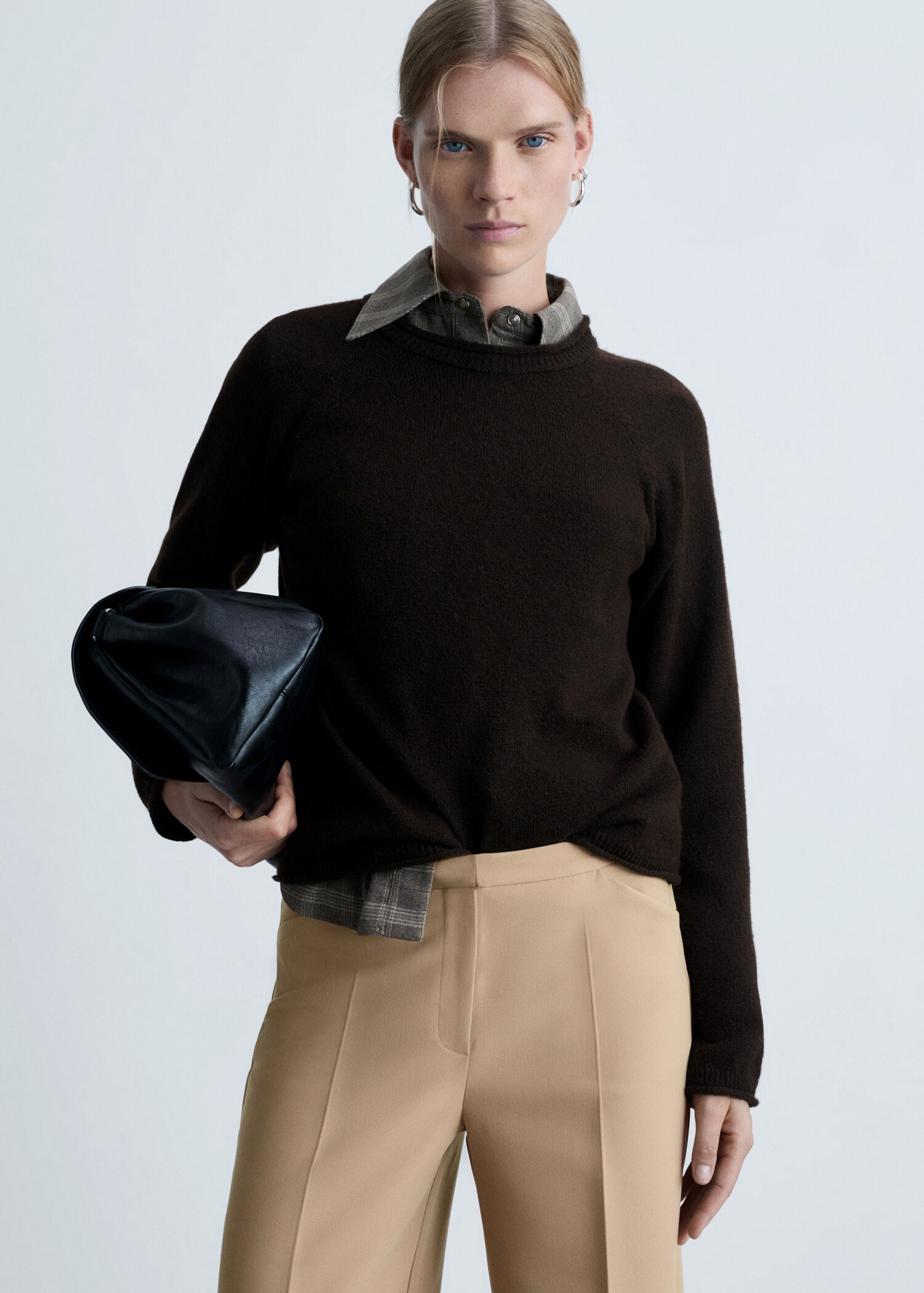 Wideleg pleated trousers - Details of the article 1