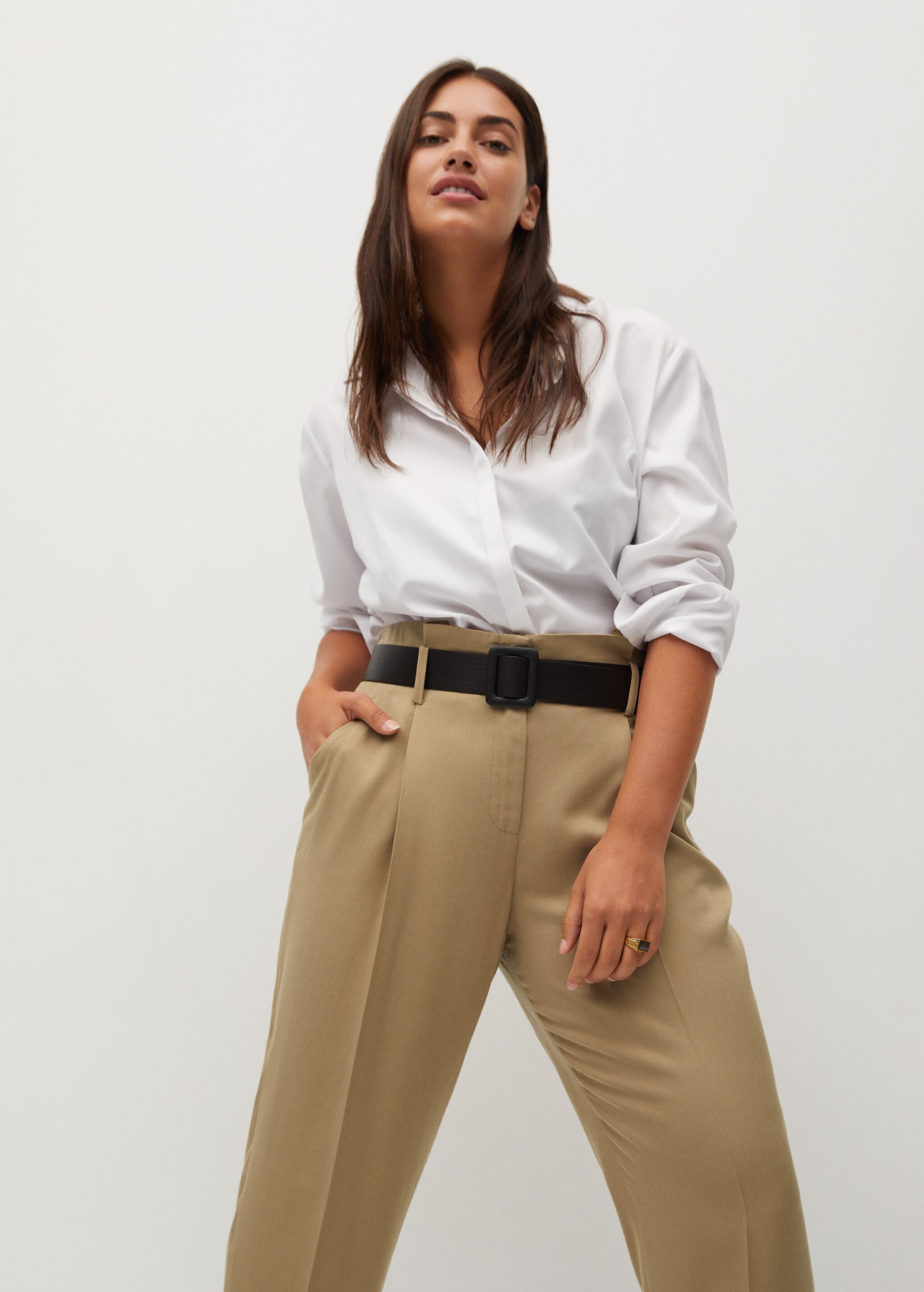 Pantalon tapered-fit crop - Détail de l'article 1