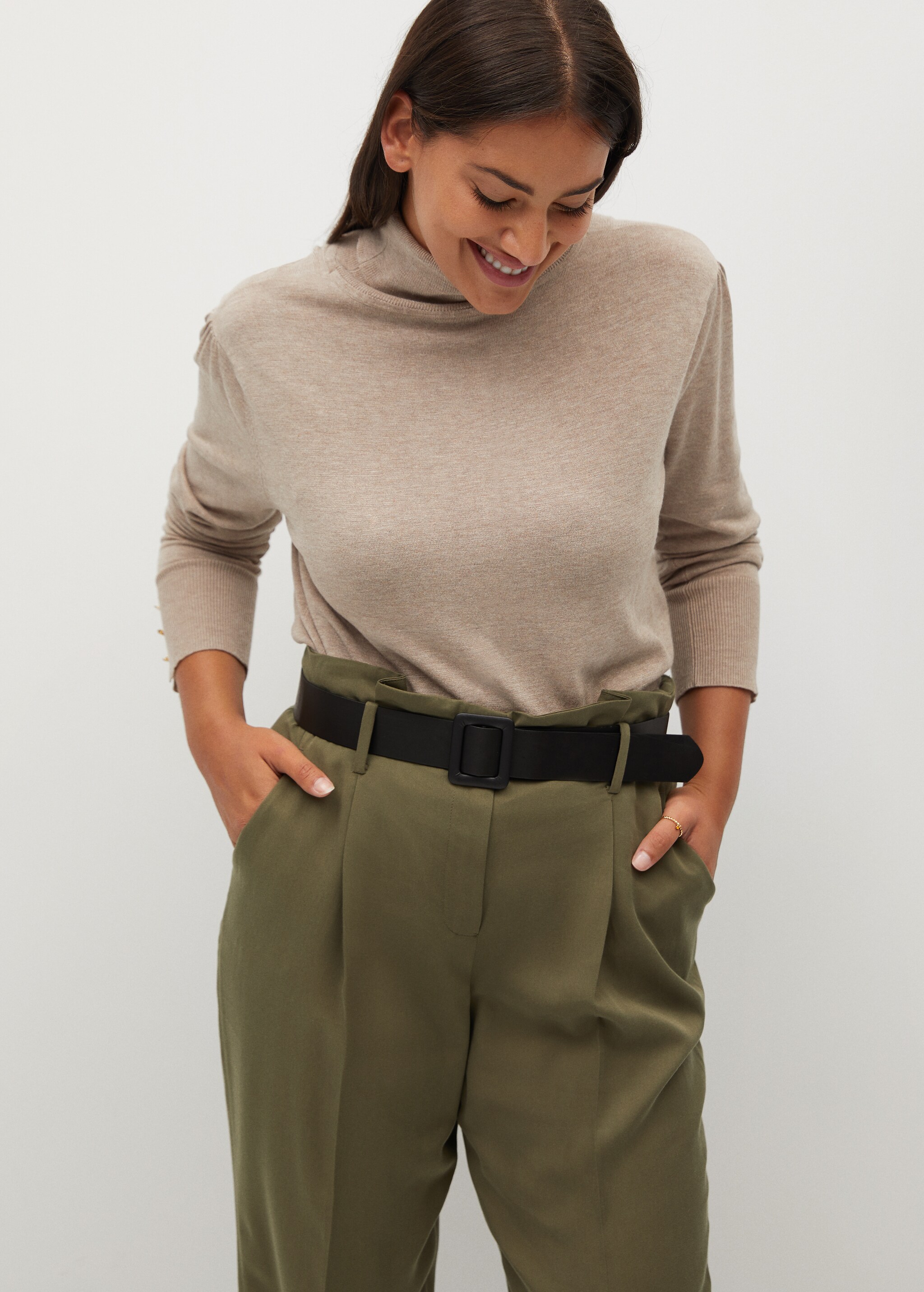 Pantalon tapered-fit crop - Détail de l'article 1