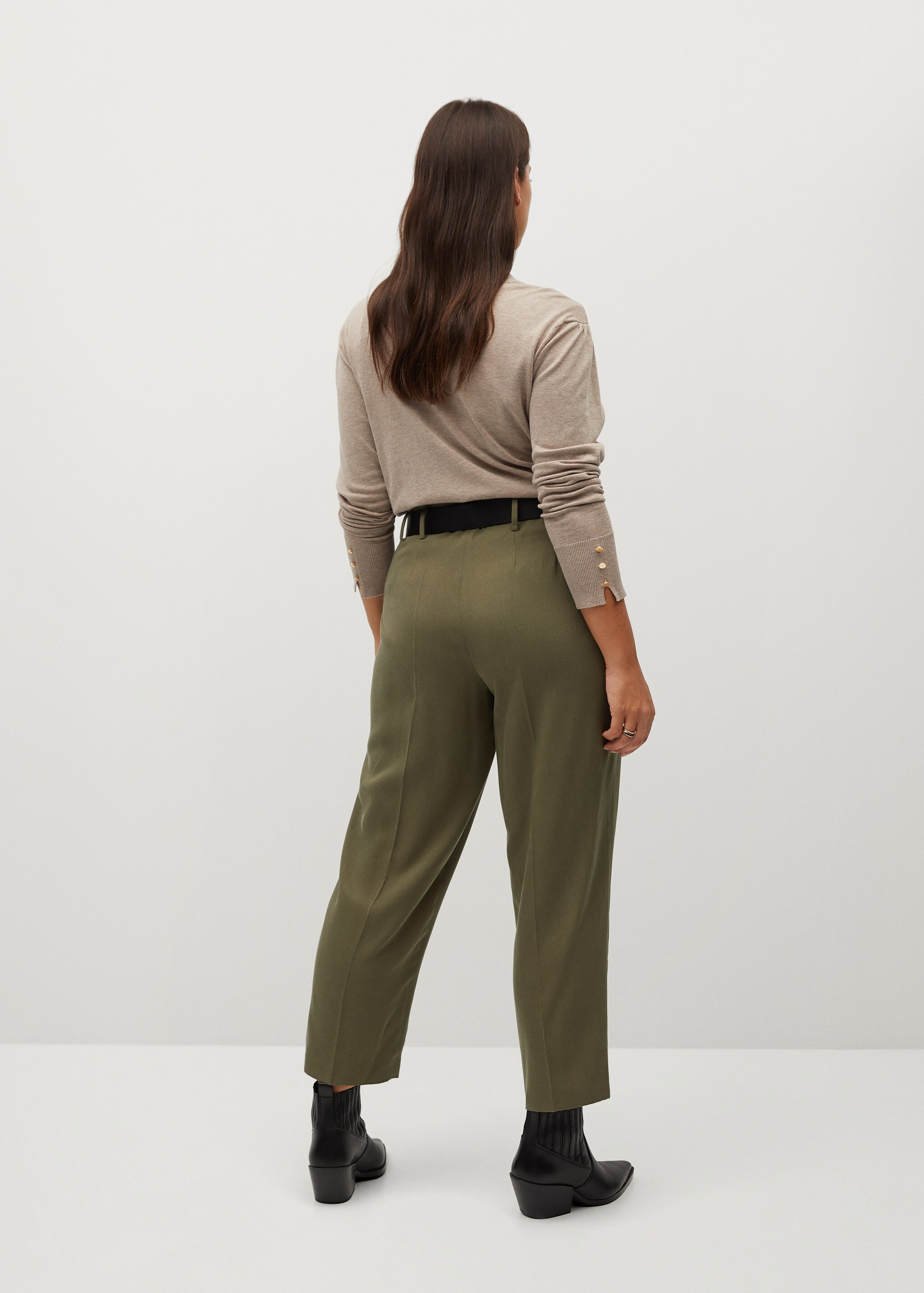 Pantalon tapered-fit crop - Verso de l’article