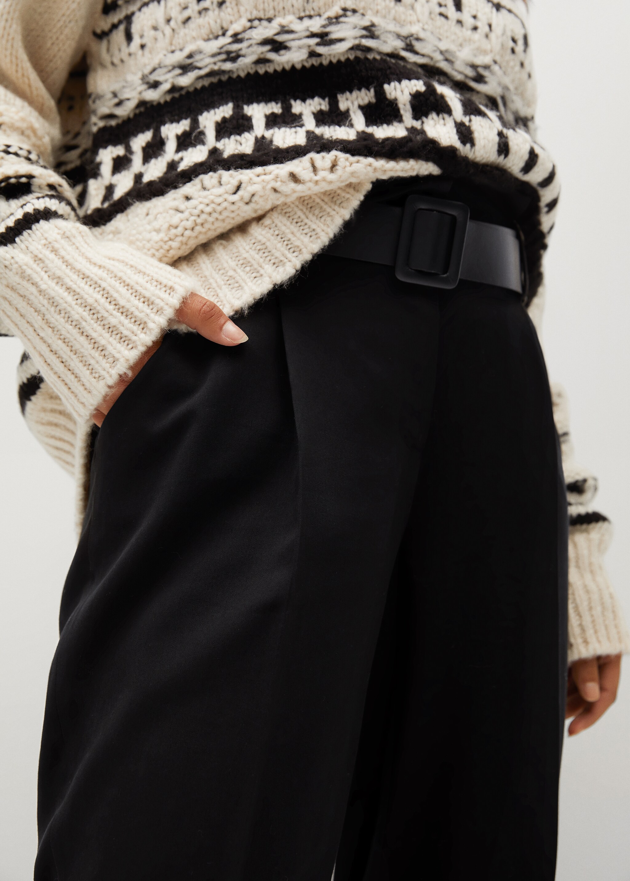 Pantalon tapered-fit crop - Détail de l'article 1