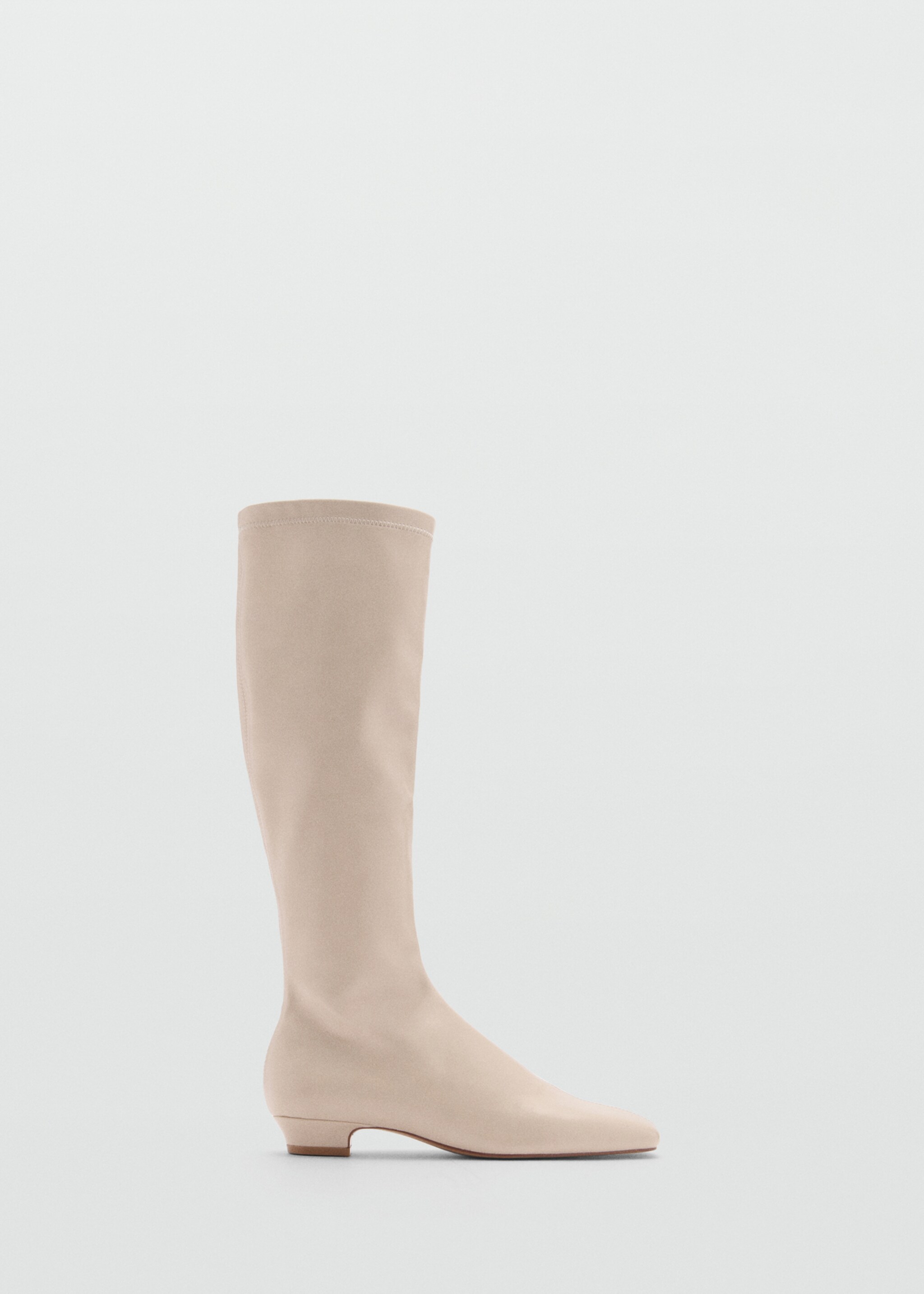 Hochschaftstiefel mit Reißverschluss - Artikel ohne Model, Beige. Ref: 77067118-00.