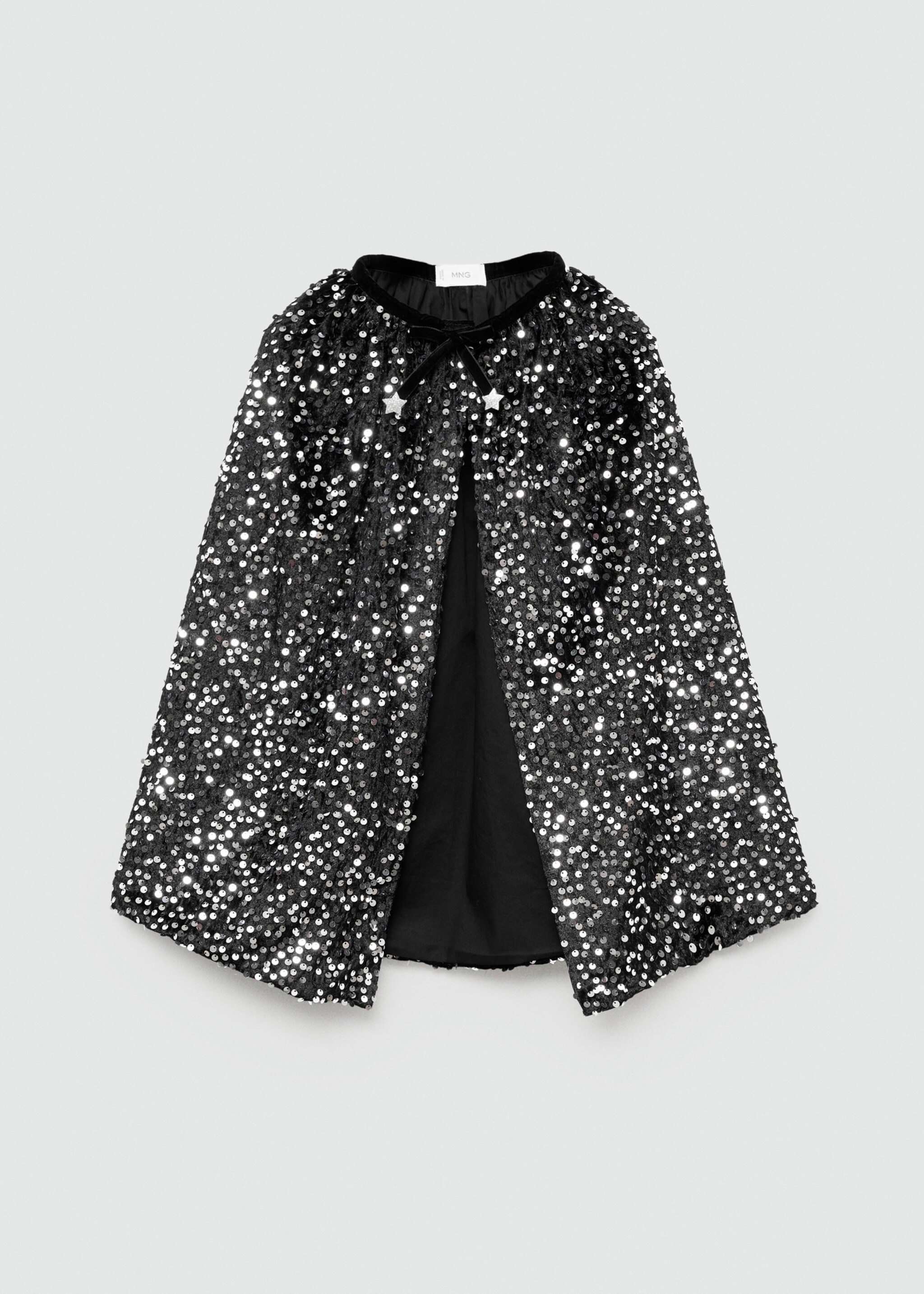 Cape déguisement paillettes - Article sans modèle, Noir. Ref: 77067126-00.