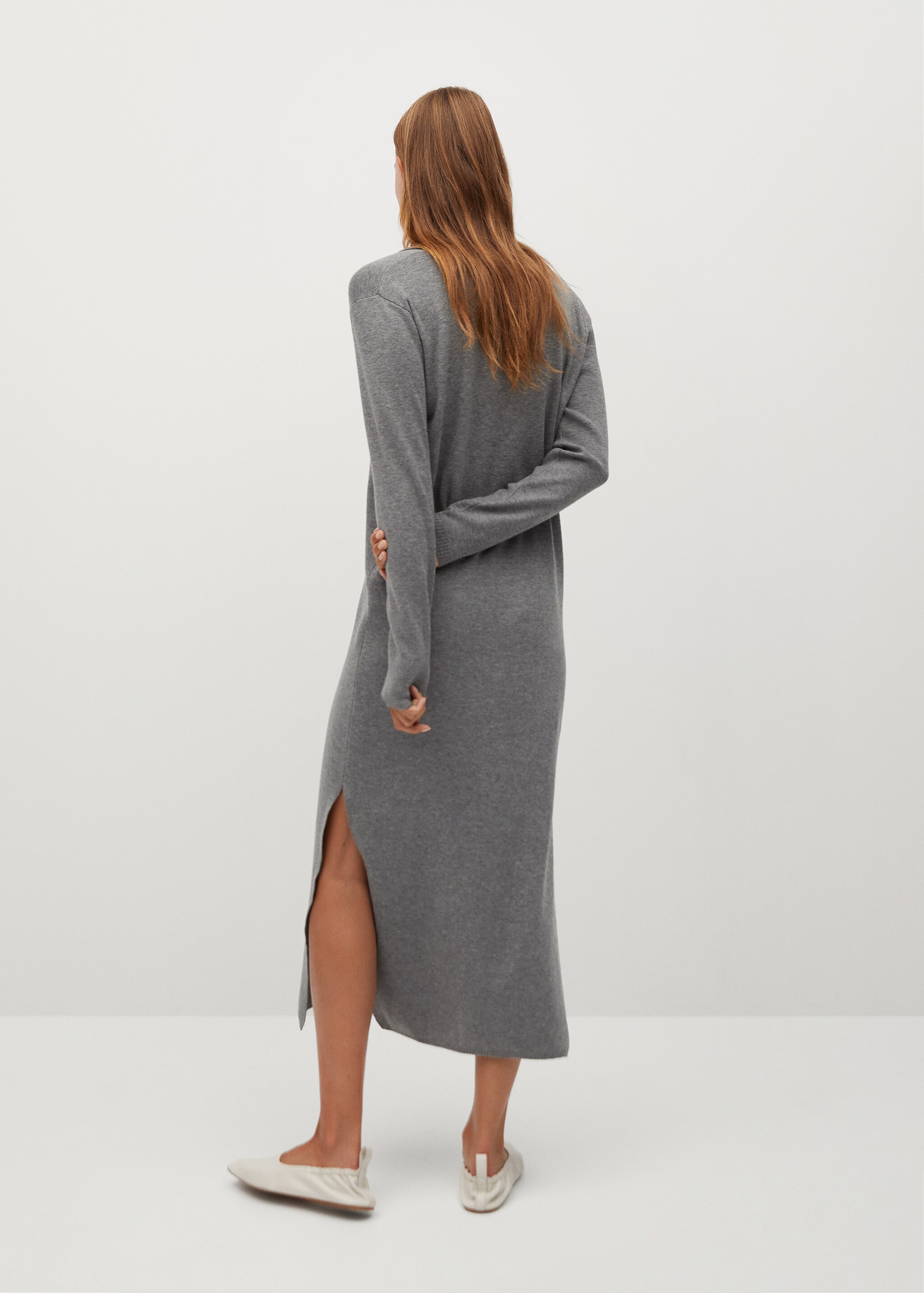 Vestido punto fino - Reverso del artículo