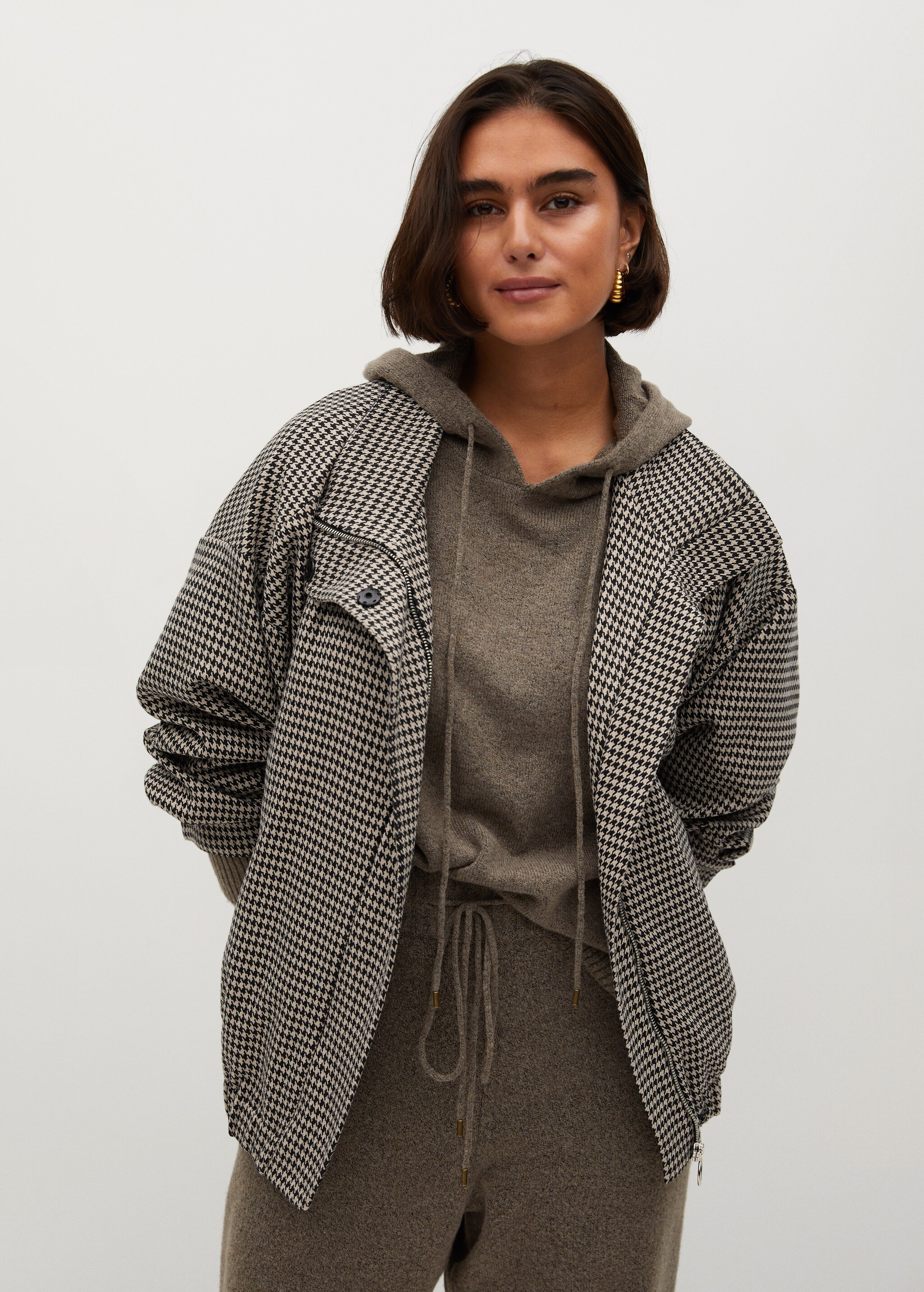 Chaqueta pata de gallo - Plano medio