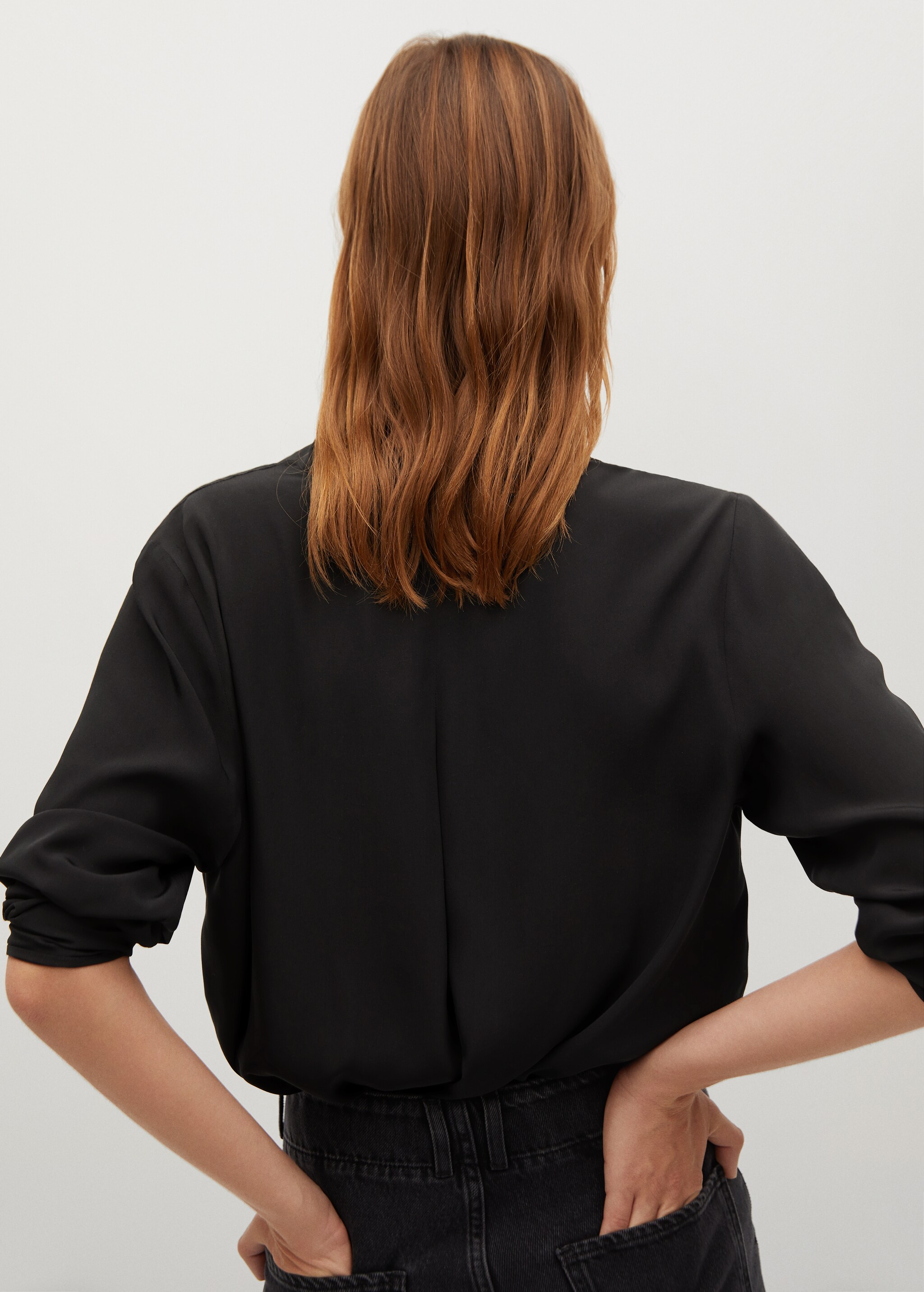 Flowy modal blouse - Reverse of the article