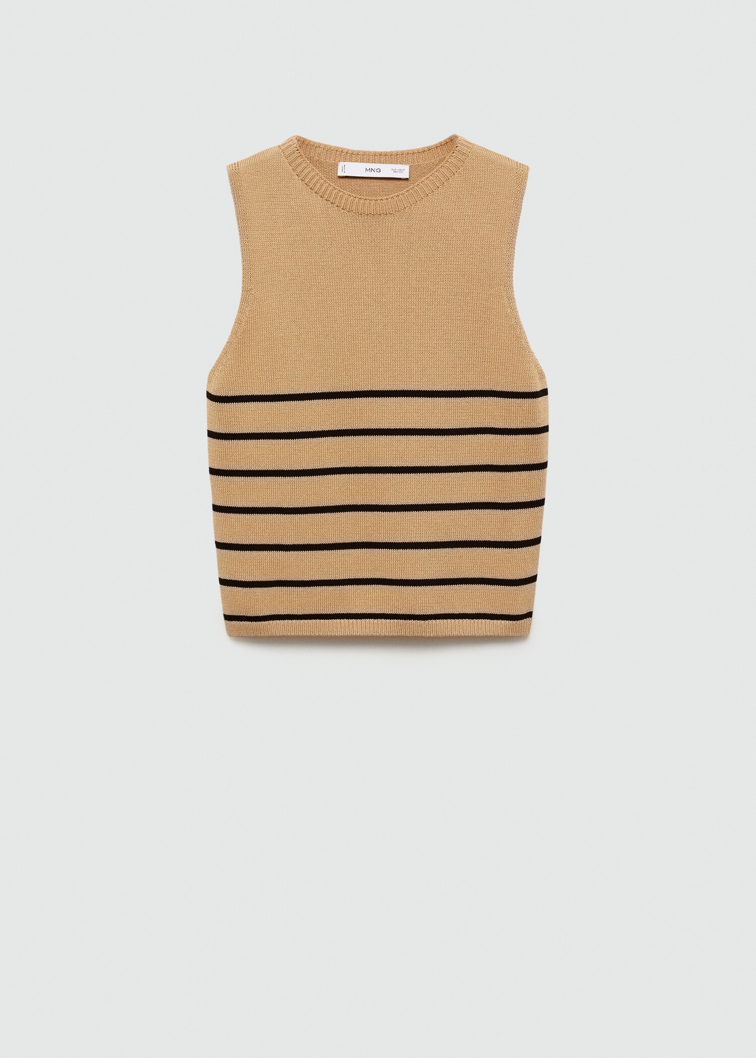 Striped knit top - Article without model