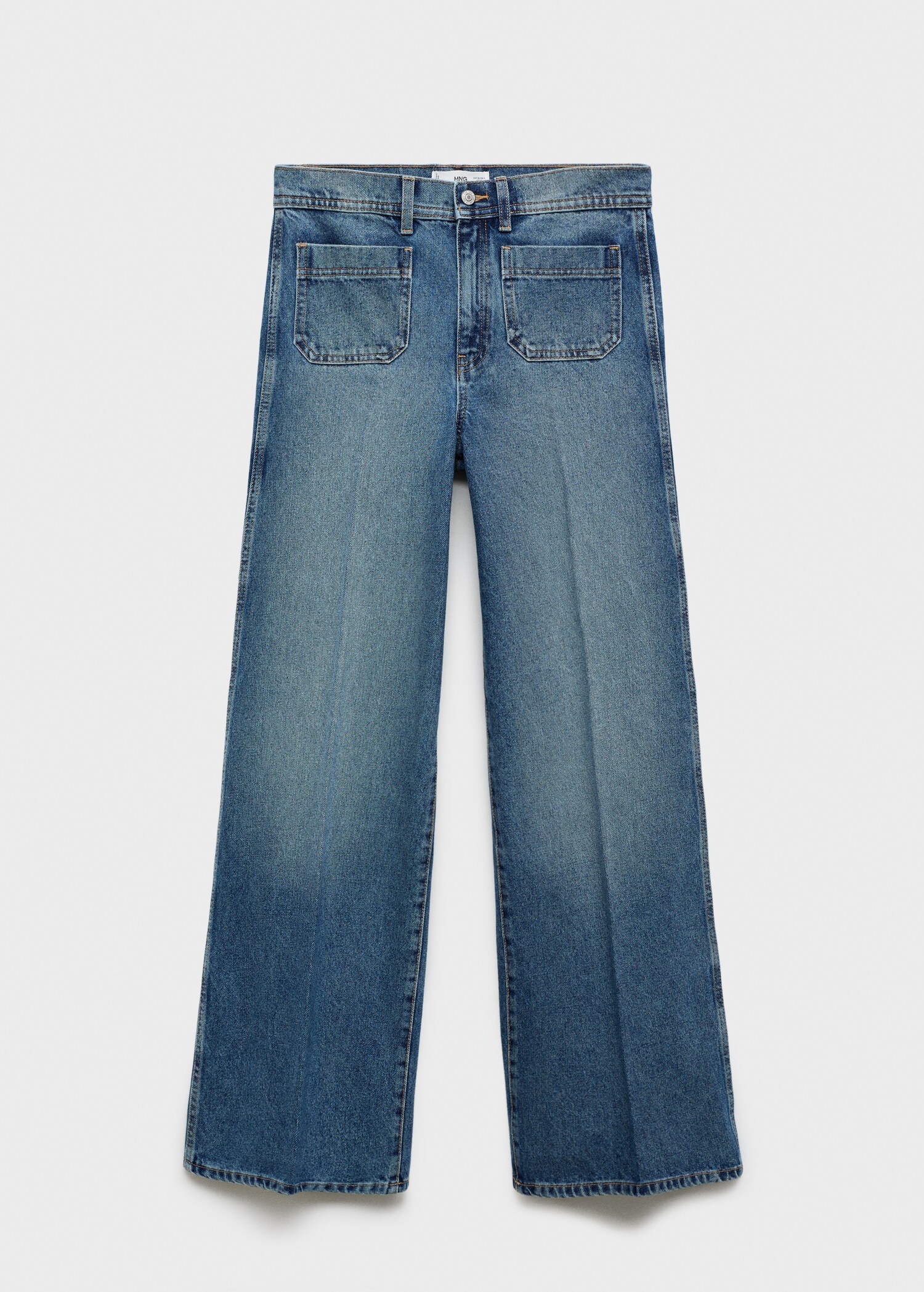 Wide leg jeans with pockets - Article without model