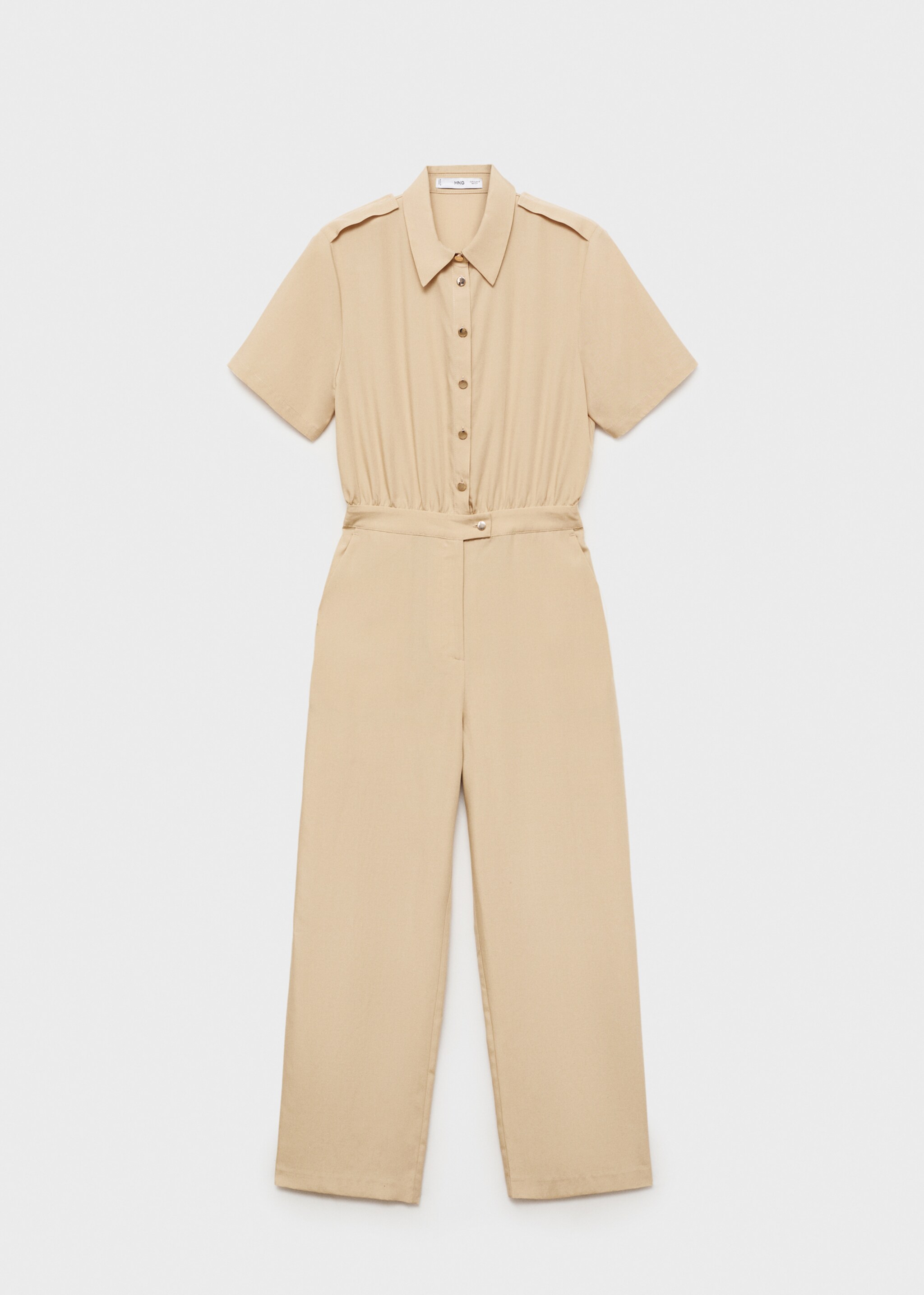 Lyocell shirt-collar jumpsuit - Article without model