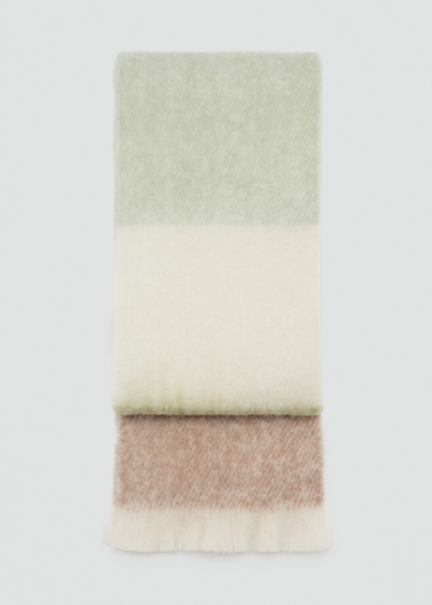 Multi-coloured fringed scarf - Article without model