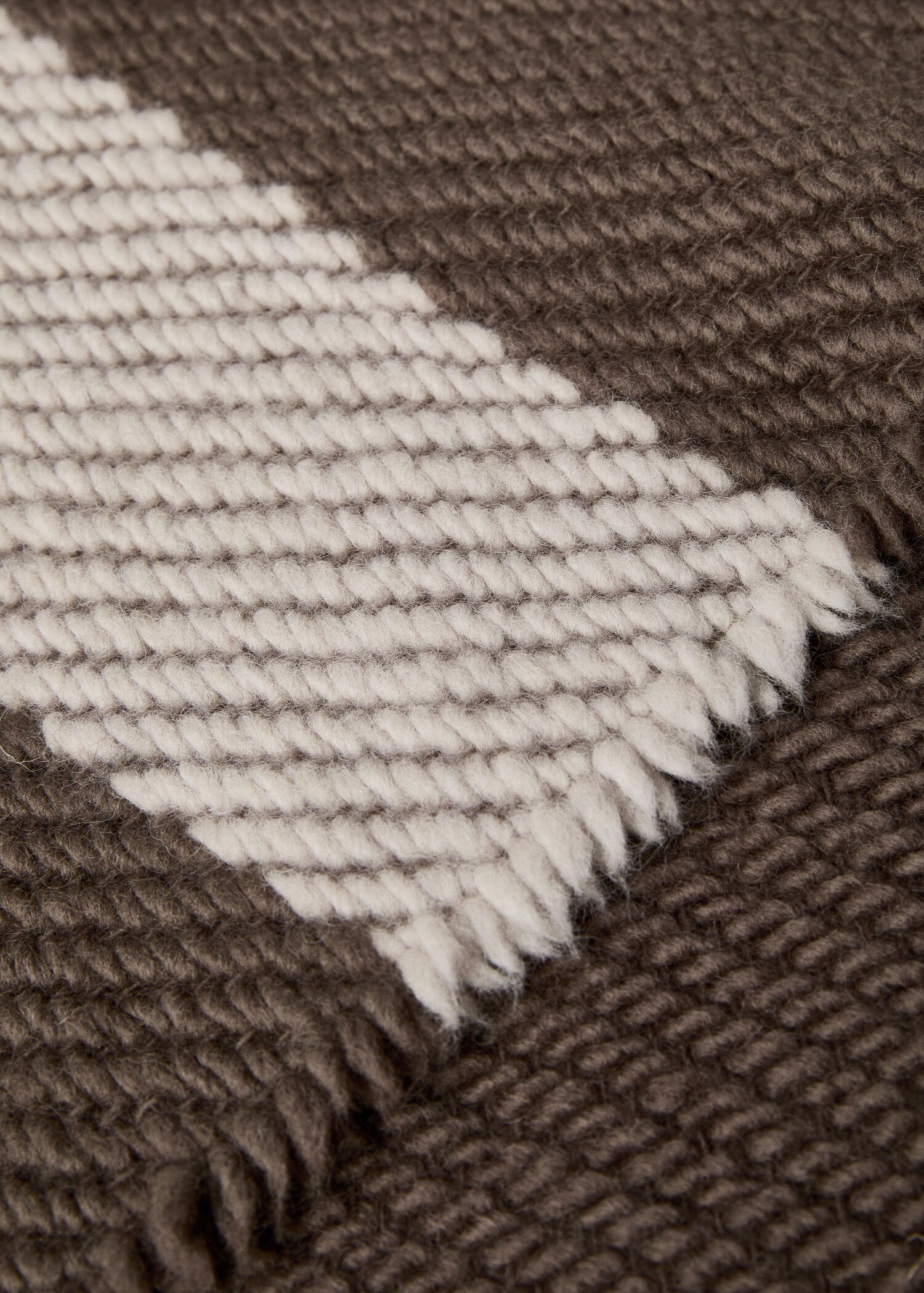 100% wool striped blanket 130x180cm - Details of the article 2