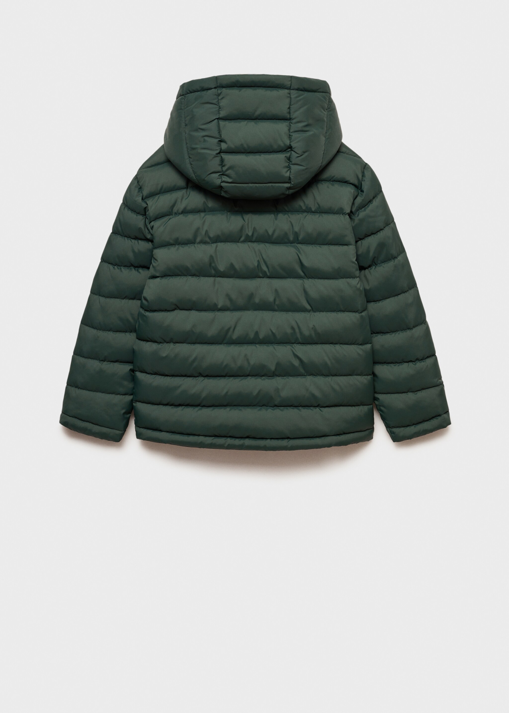 Quilted reversible anorak - Reverse of the article, Dark Green. Ref: 77067660-00.