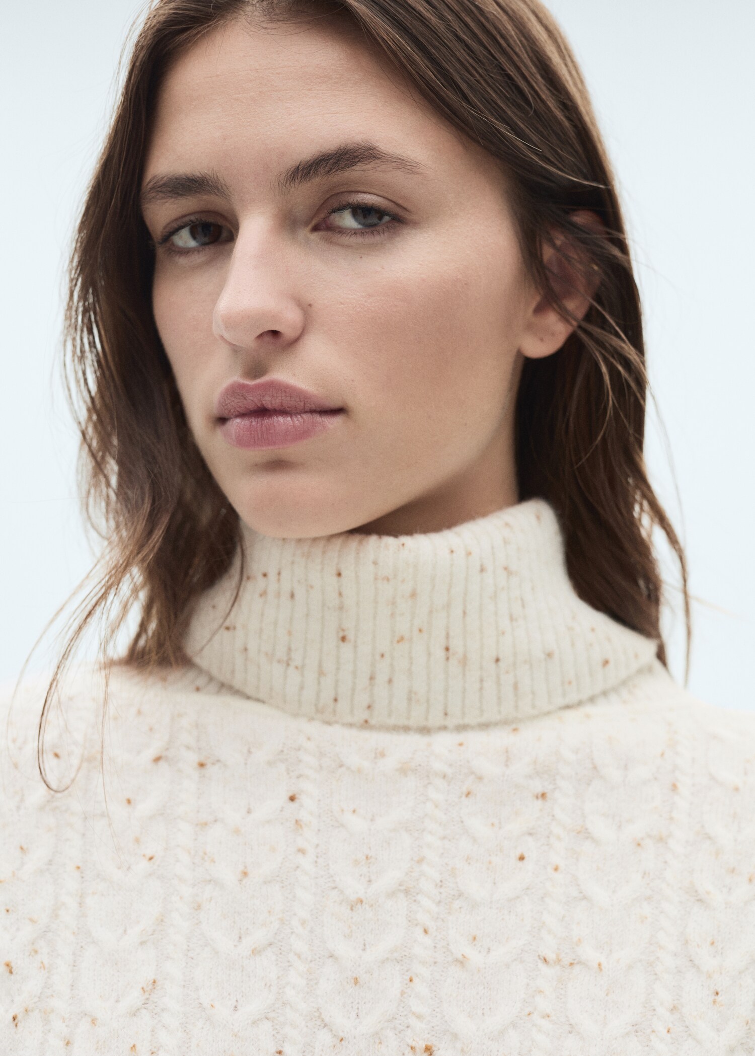 Turtle neck knit dress - Details of the article 1