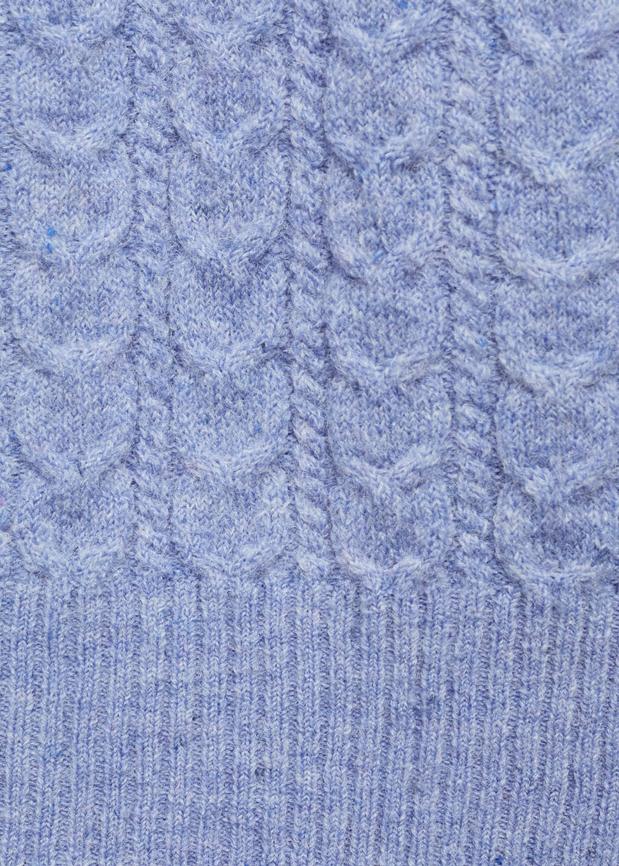 Turtle neck knit dress - Details of the article 0, Sky Blue. Ref: 77067661-00.