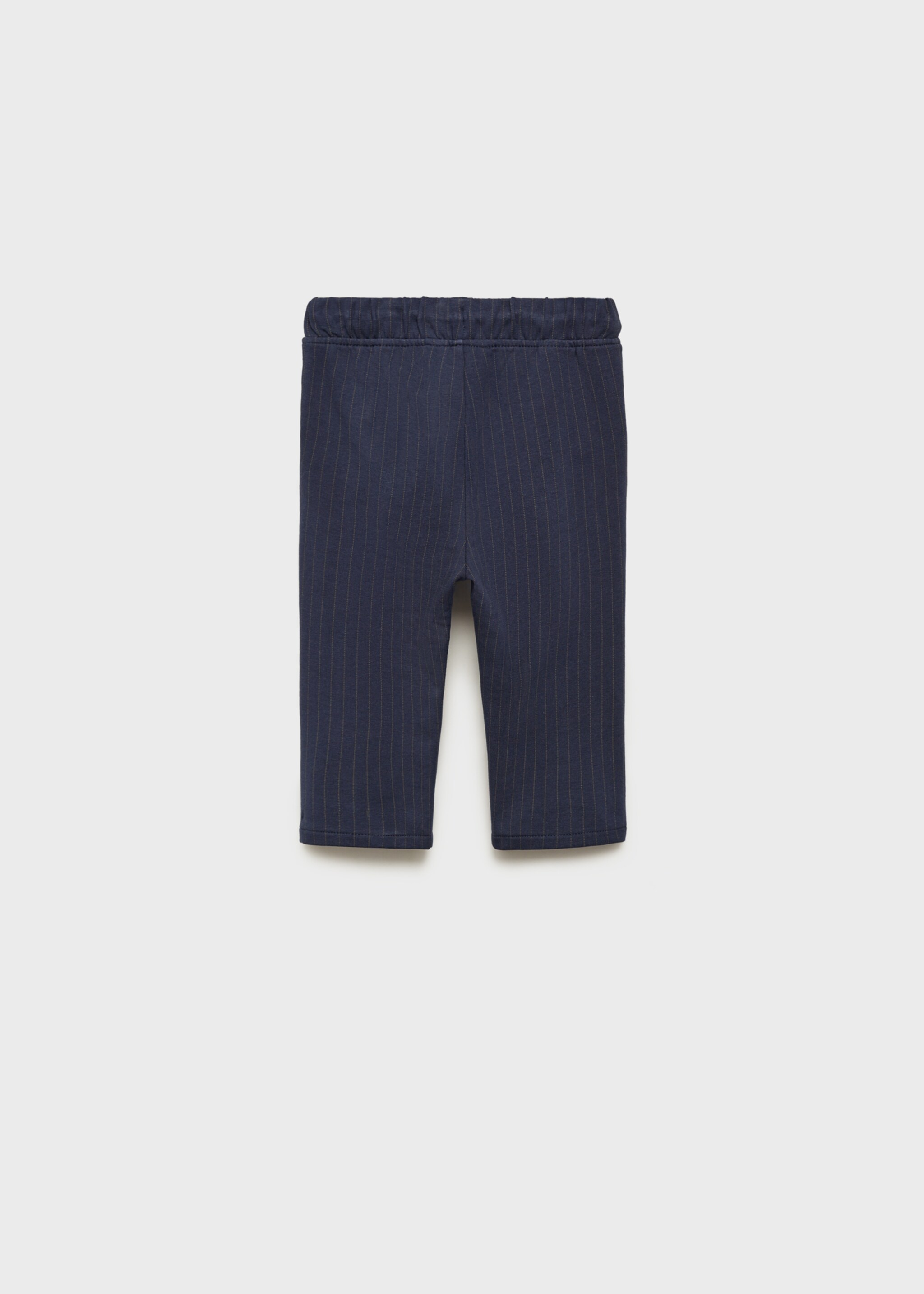 Chalk-stripe trousers - Reverse of the article, Dark Navy. Ref: 77067662-00.