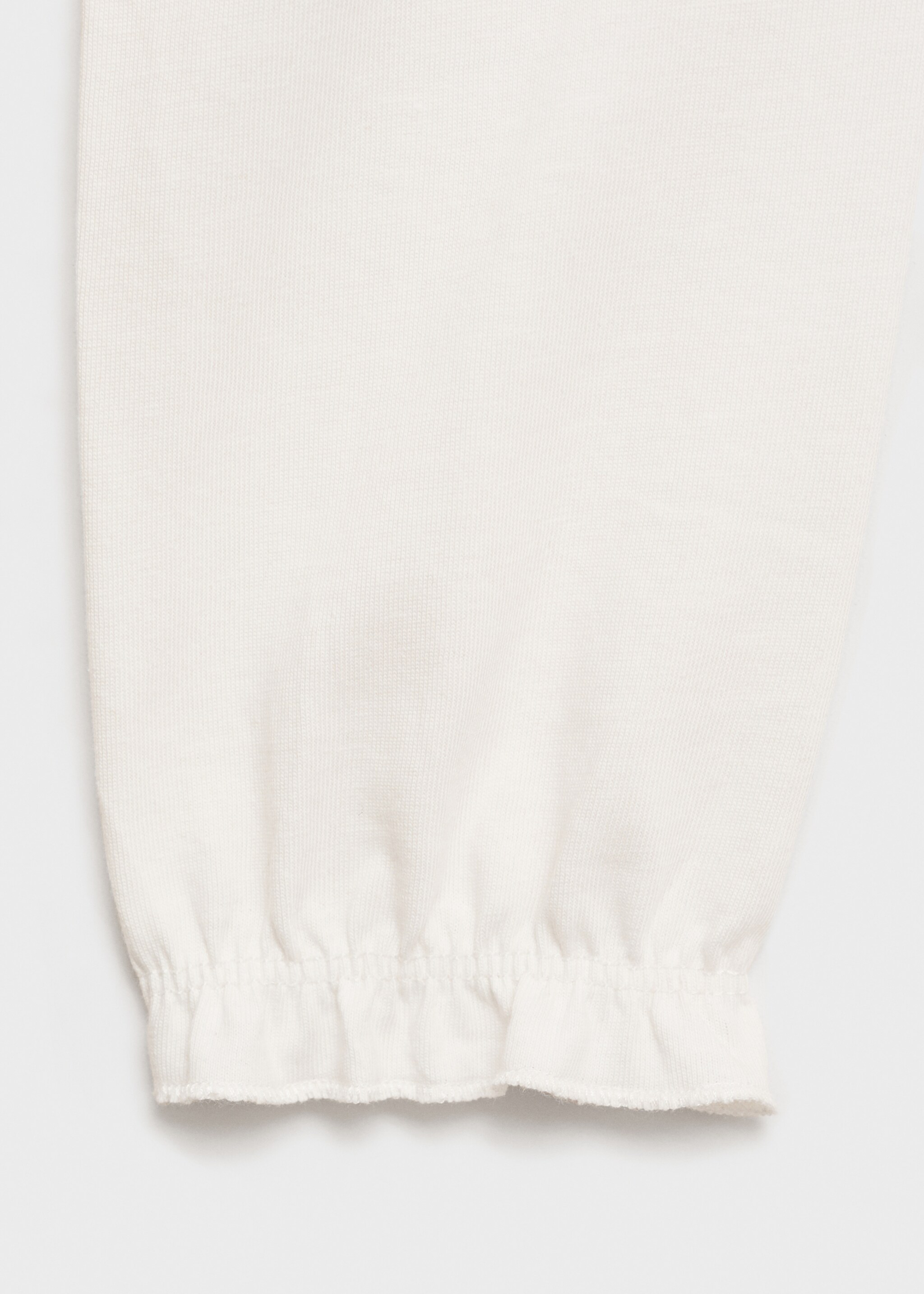 Long-sleeved t-shirt with embossed print - Details of the article 0, Off White. Ref: 77067665-00.