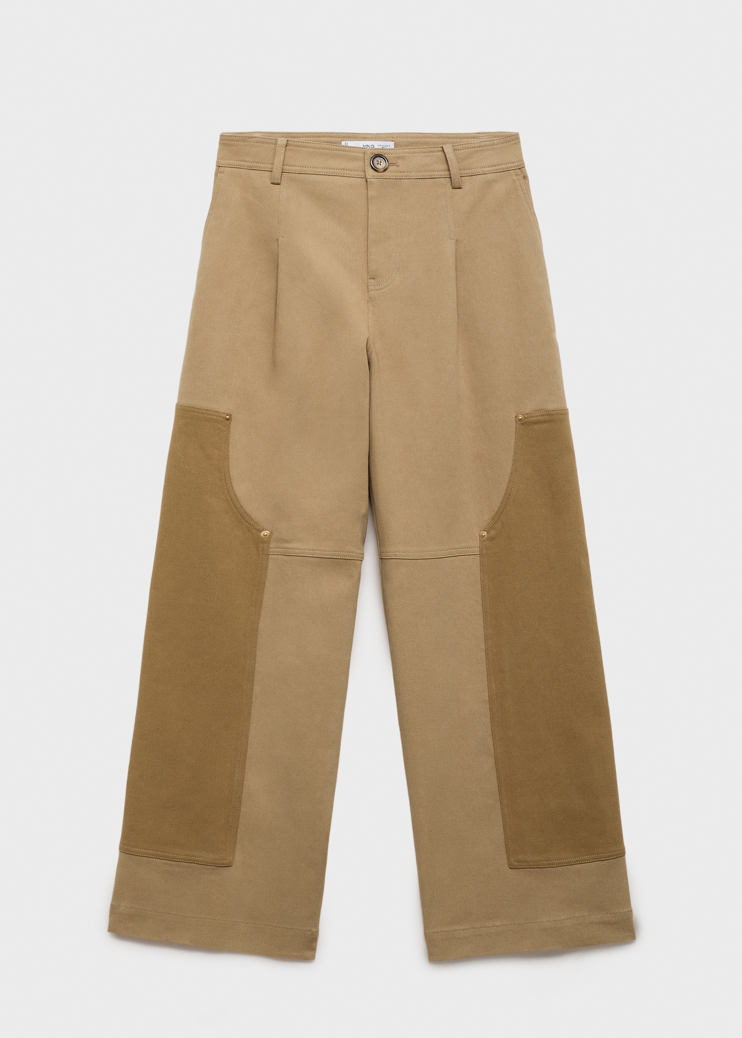 Pantalon empiècements contrastants - Article sans modèle