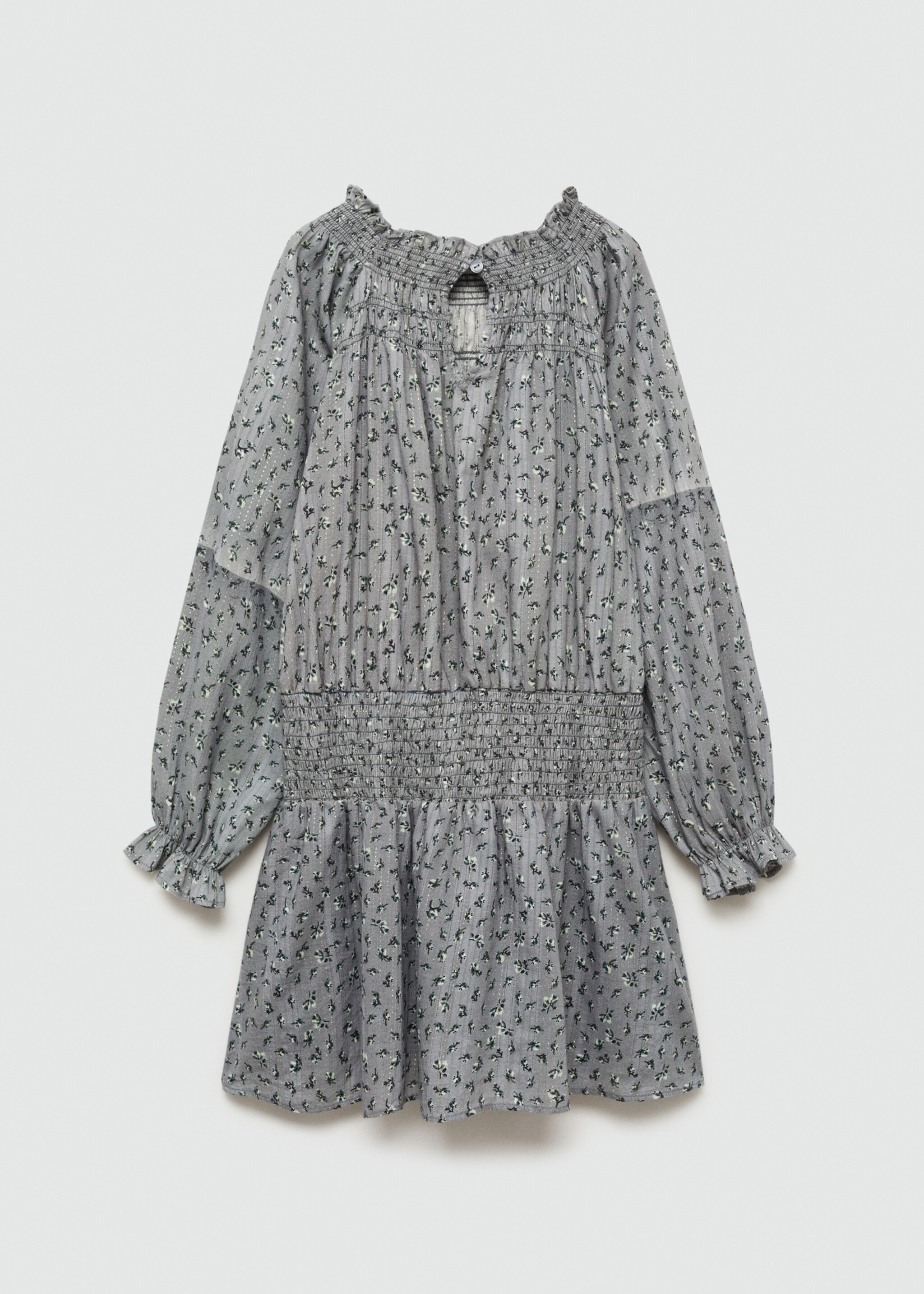 Lurex print dress - Reverse of the article