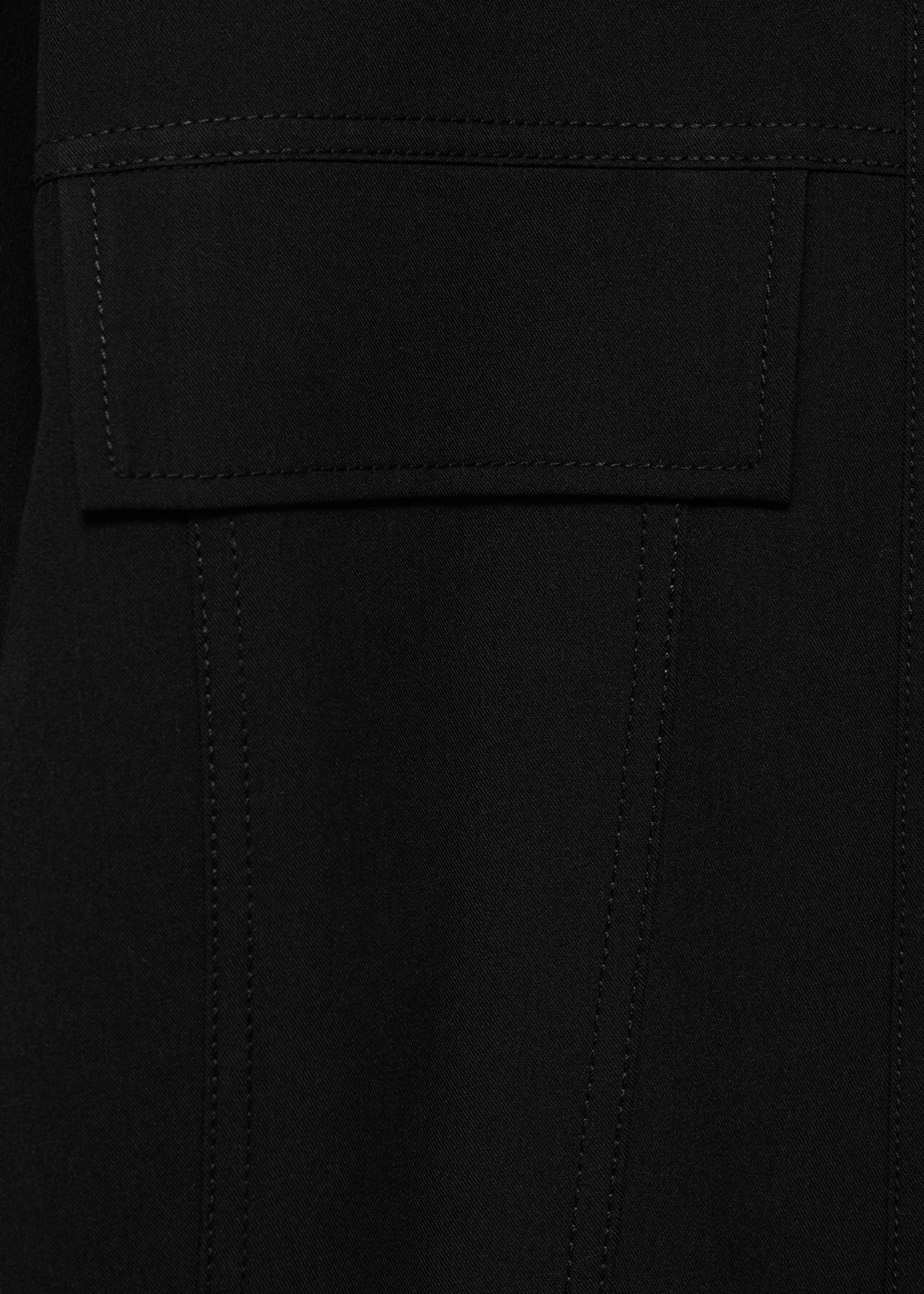 Short shirt dress - Details of the article 0, Black. Ref: 77067682-00.