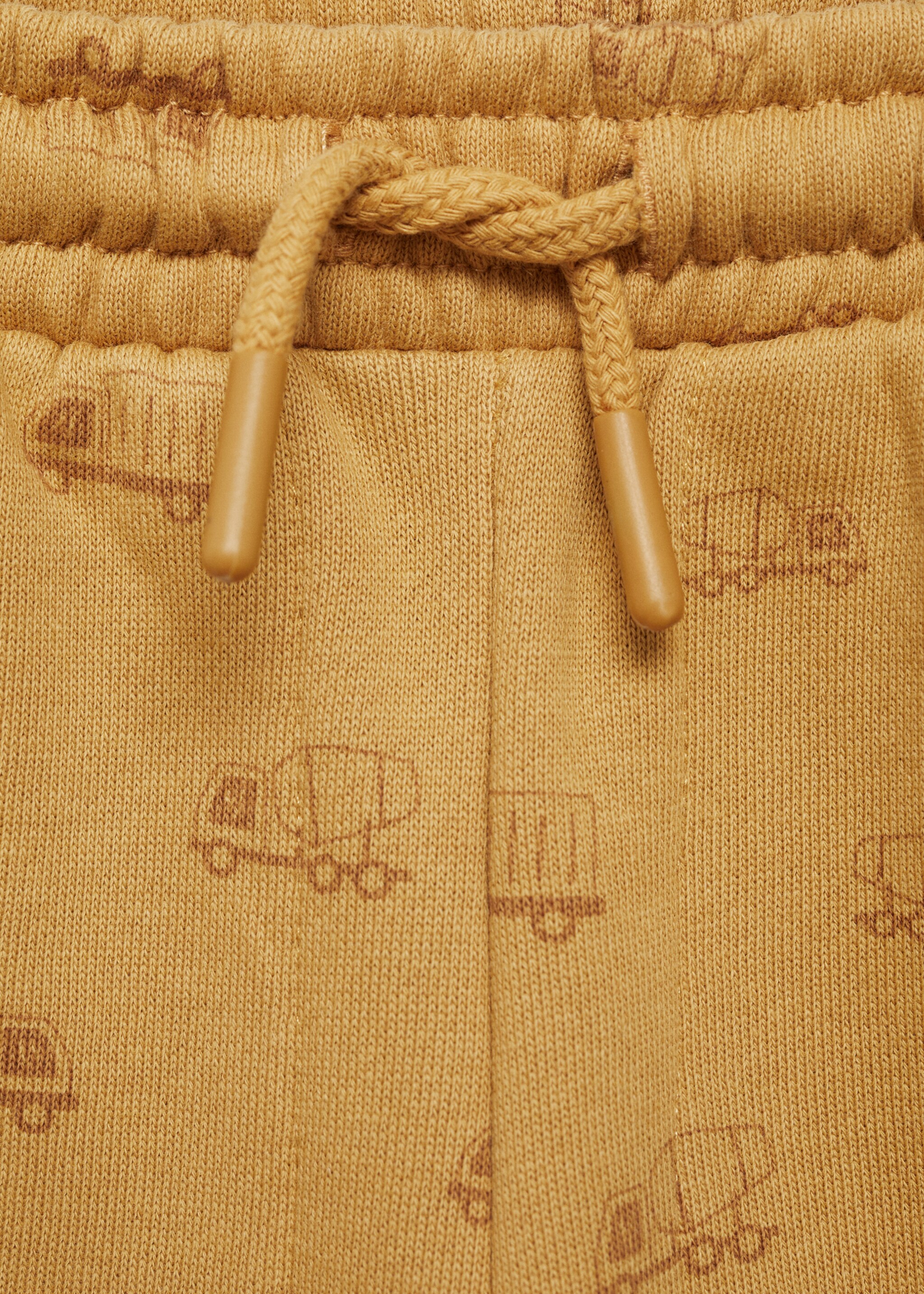 Kalhoty jogger s potiskem - Detail zboží 8, Okrová. Ref: 77067686-00.