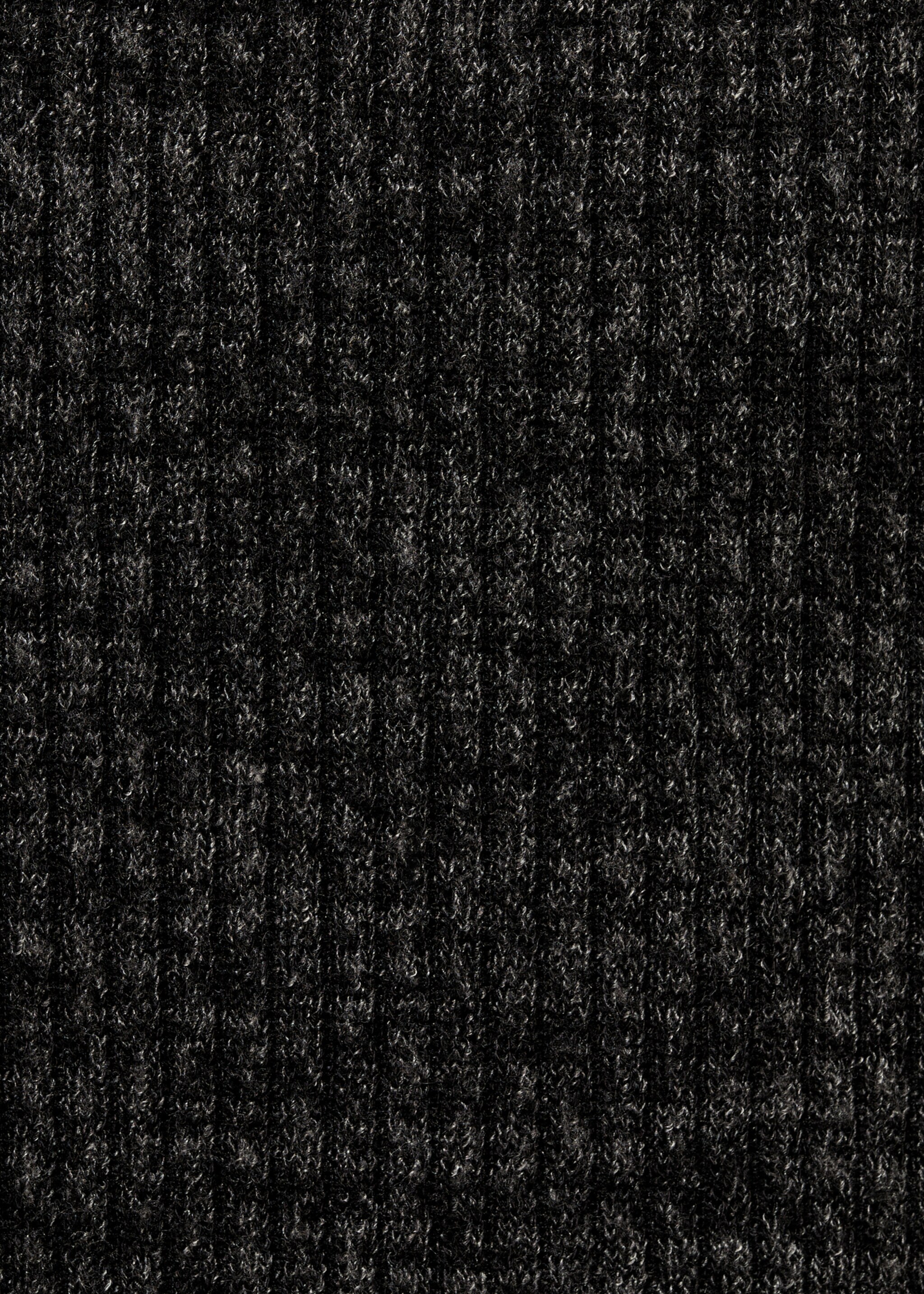 Slit knitted skirt - Details of the article 8, Grey. Ref: 77067691-00.